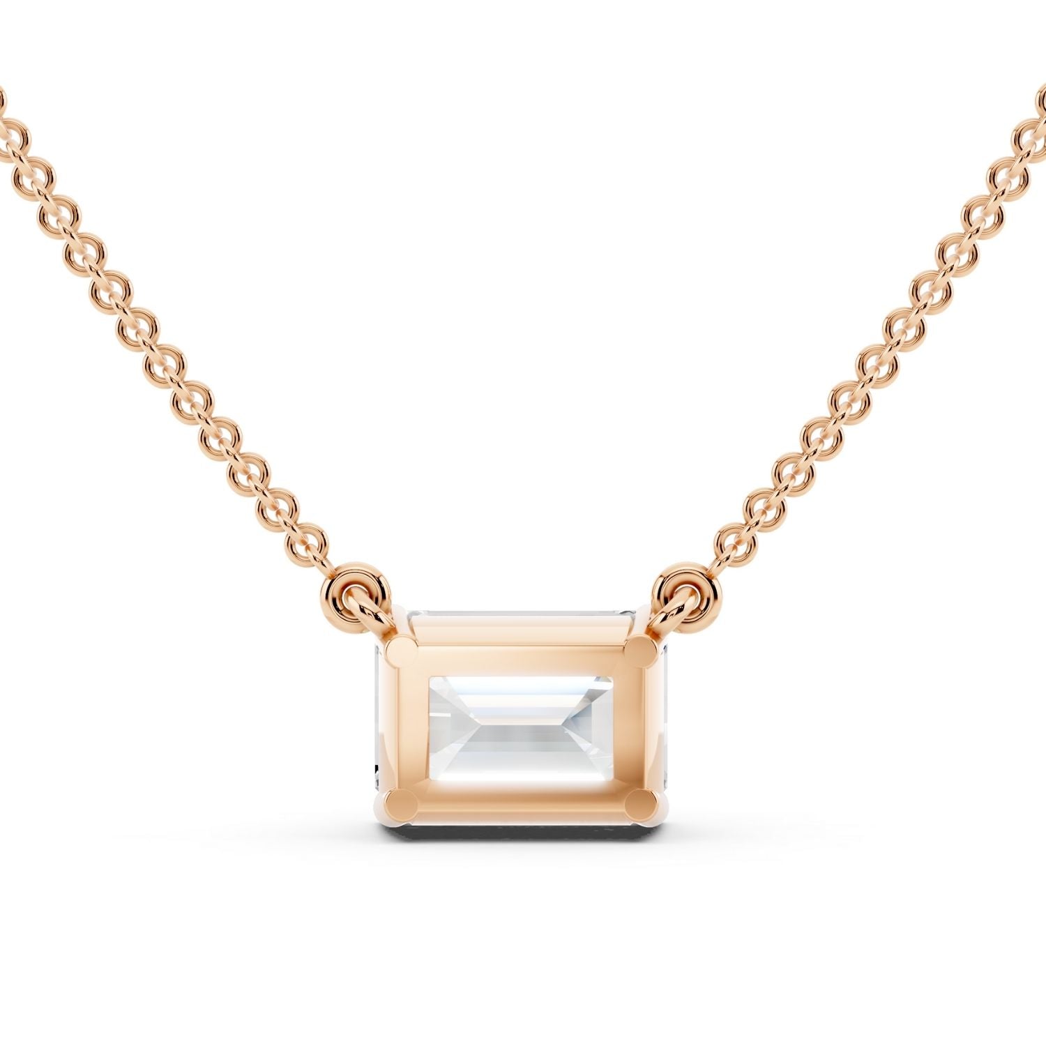 Signature Emerald Solitaire Necklace