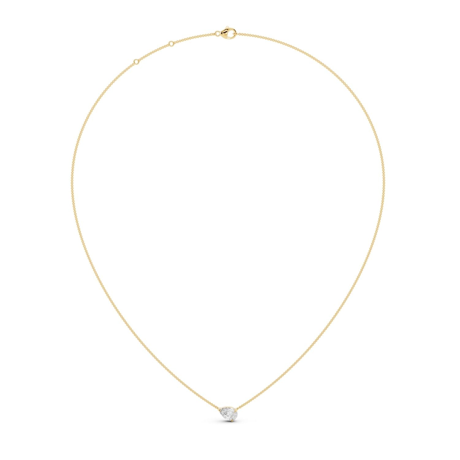 Signature Pear Solitaire Necklace