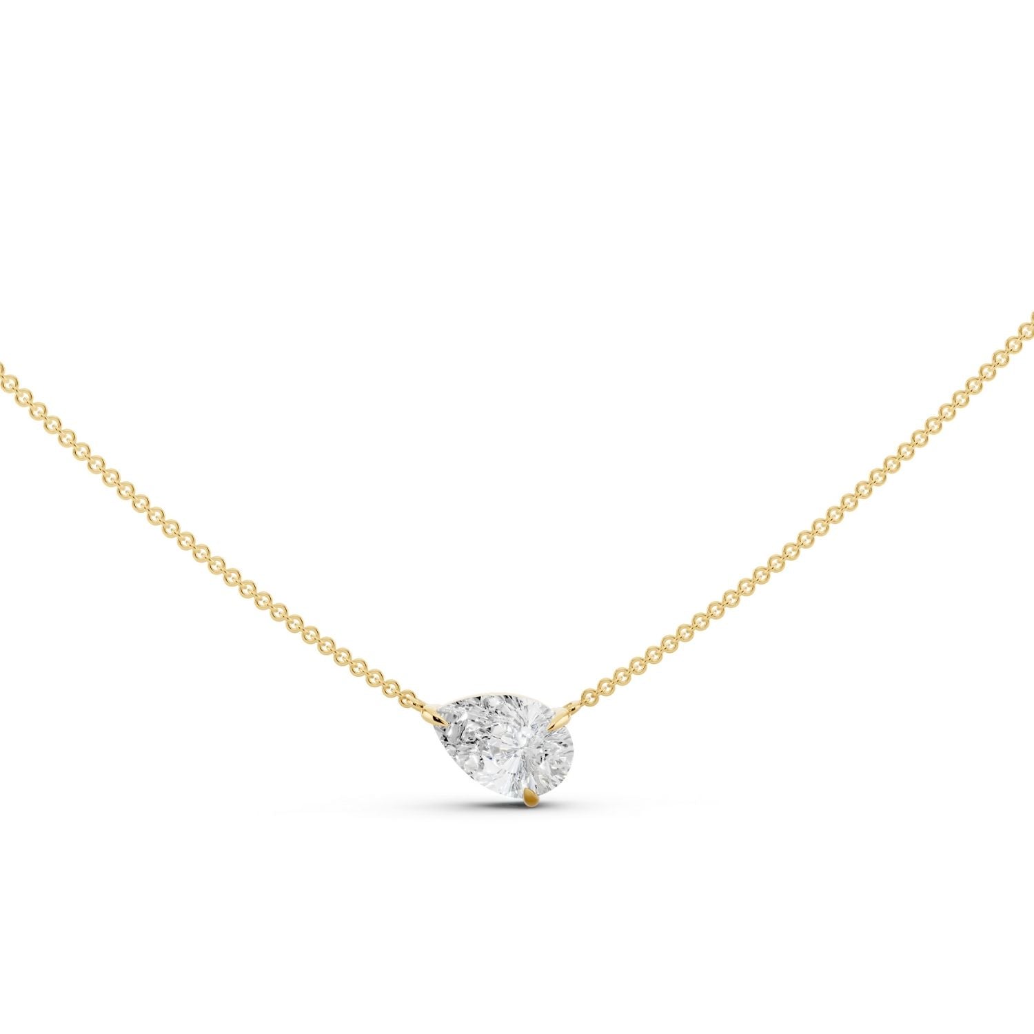 Signature Pear Solitaire Necklace