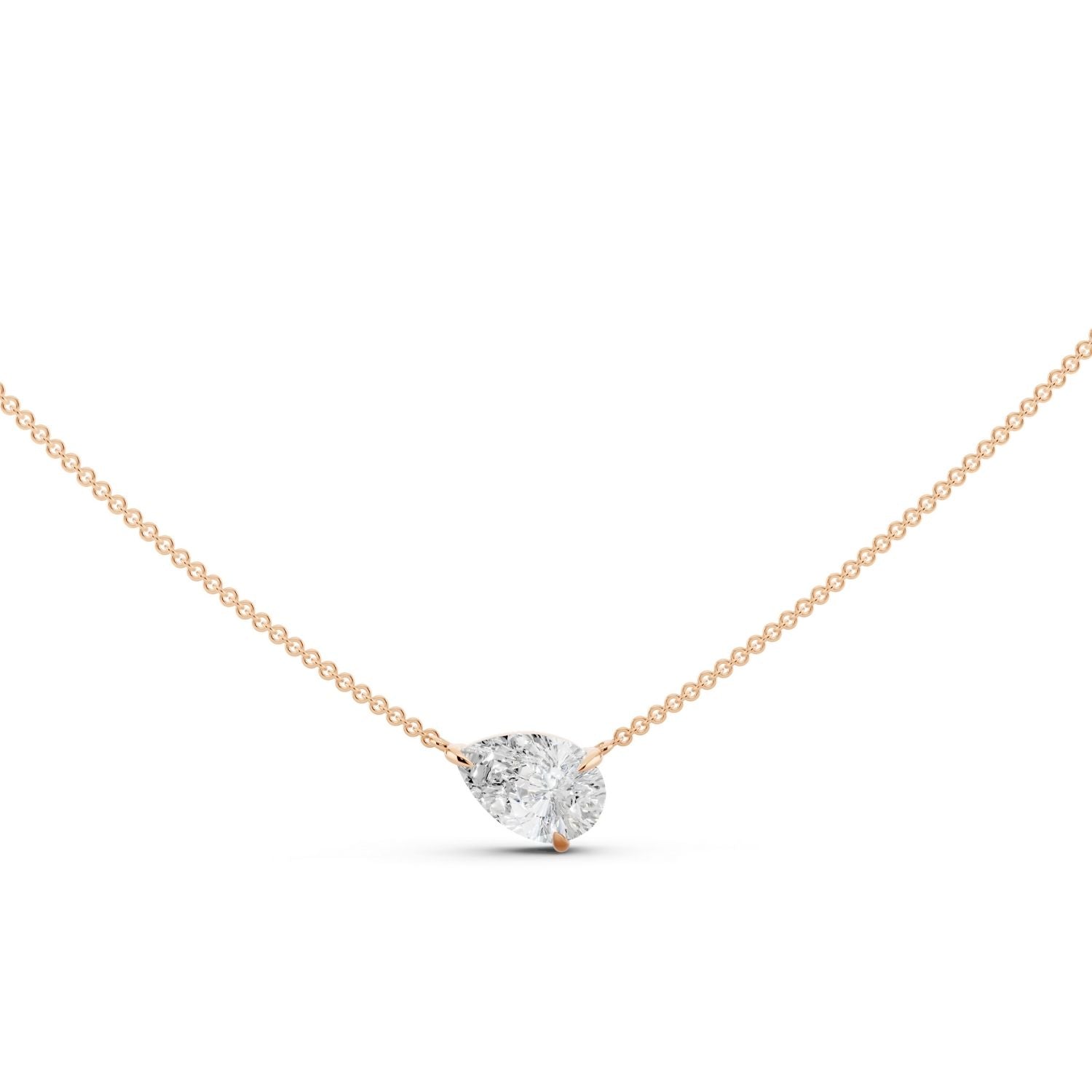 Signature Pear Solitaire Necklace