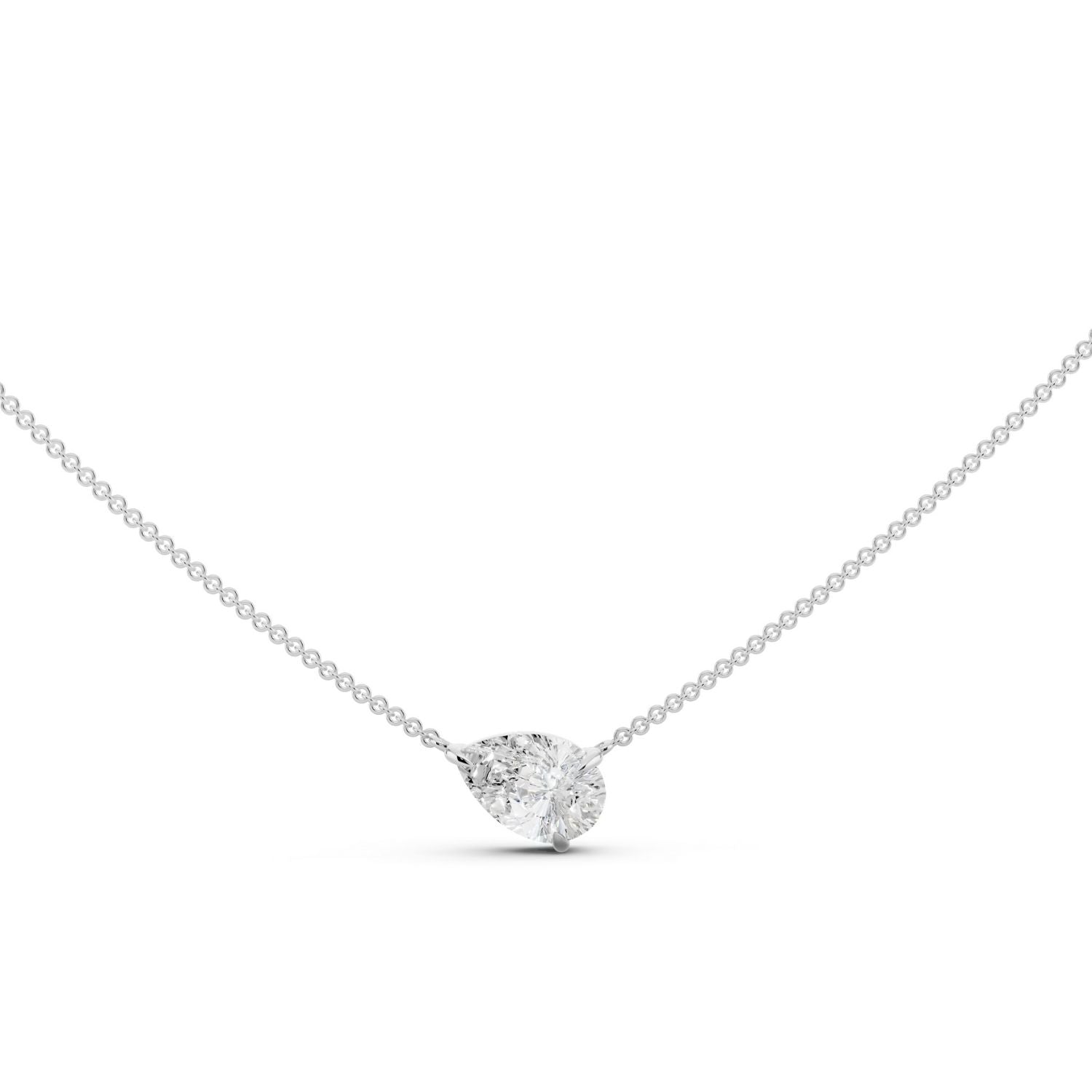 Signature Pear Solitaire Necklace