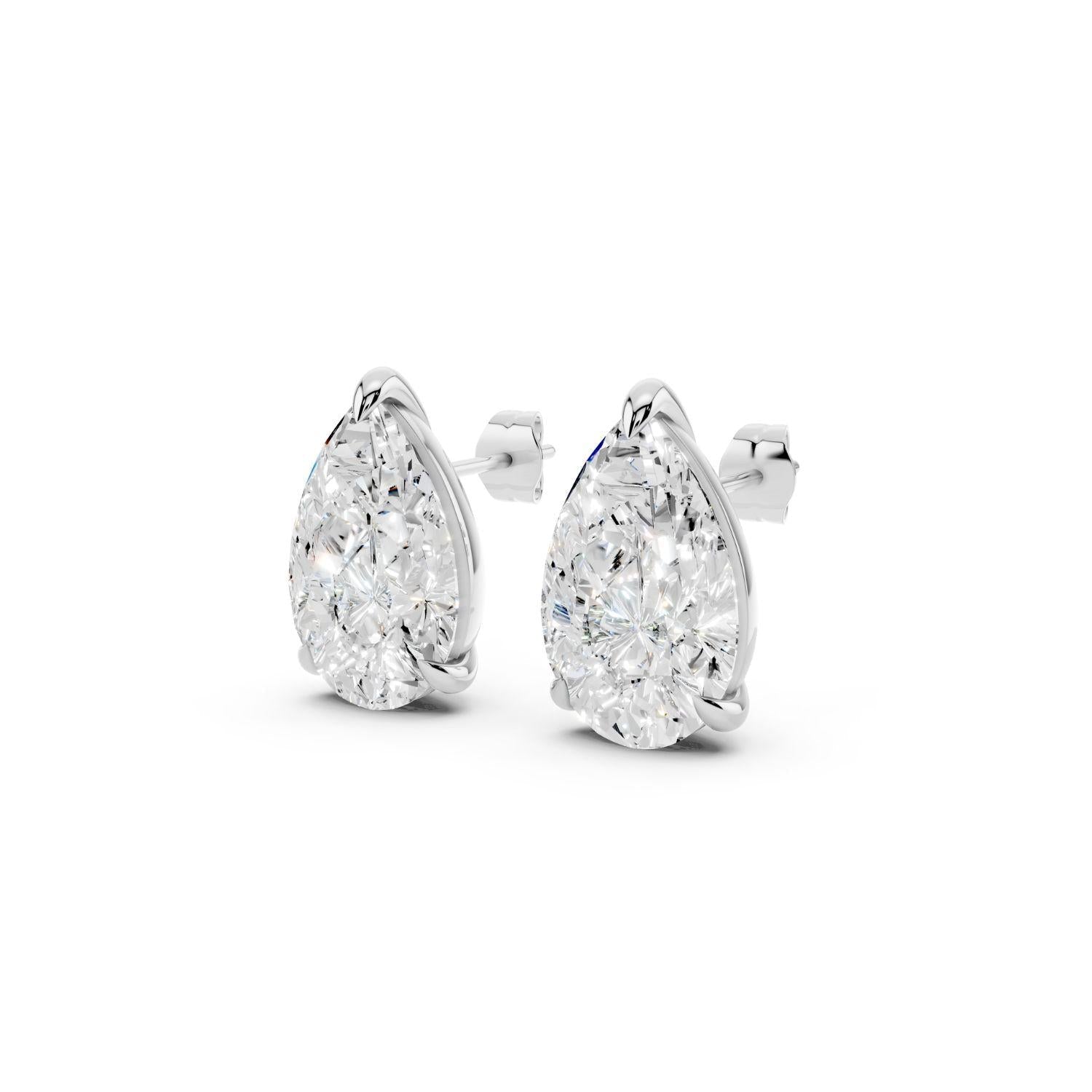 Signature Pear Stud Earrings