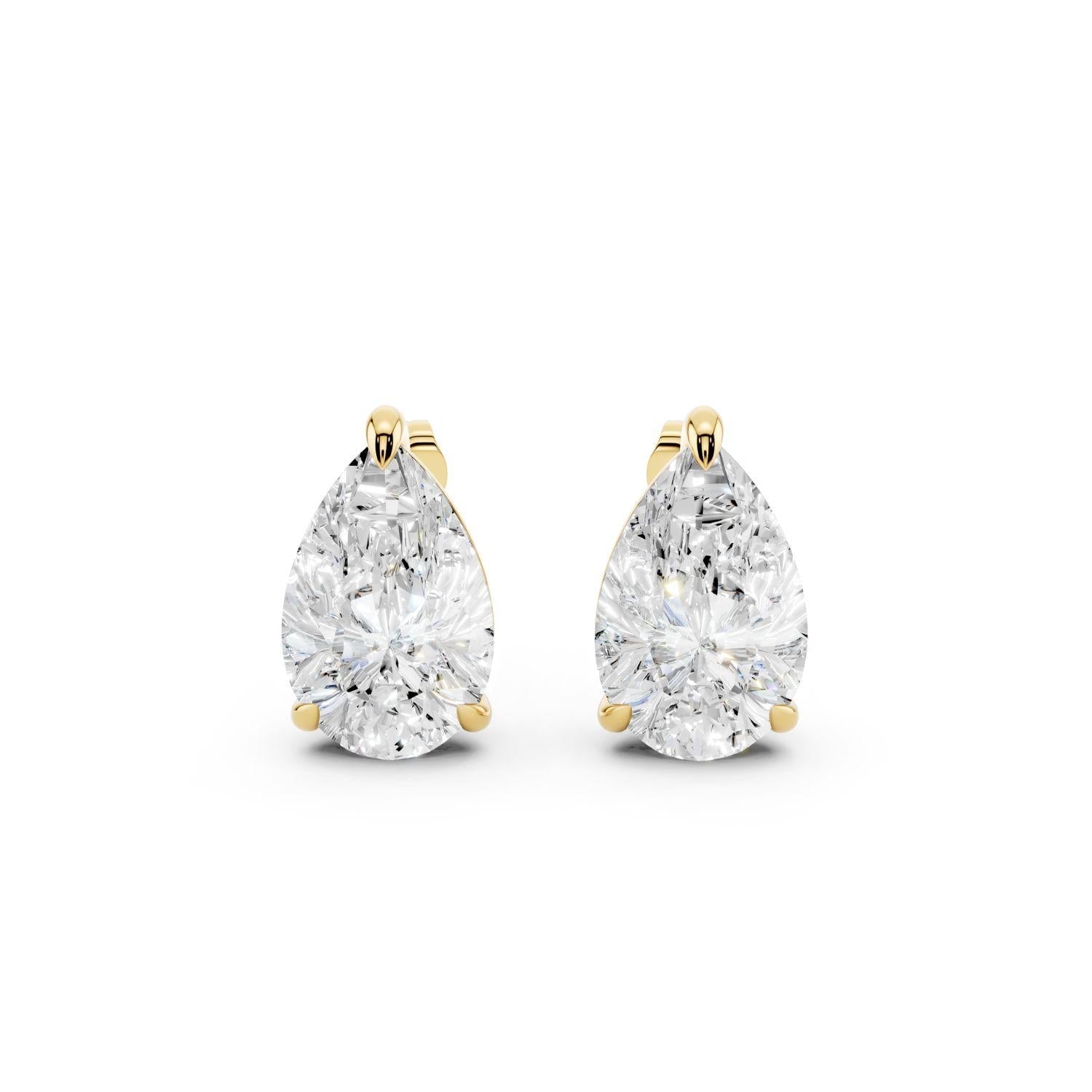 Signature Pear Stud Earrings