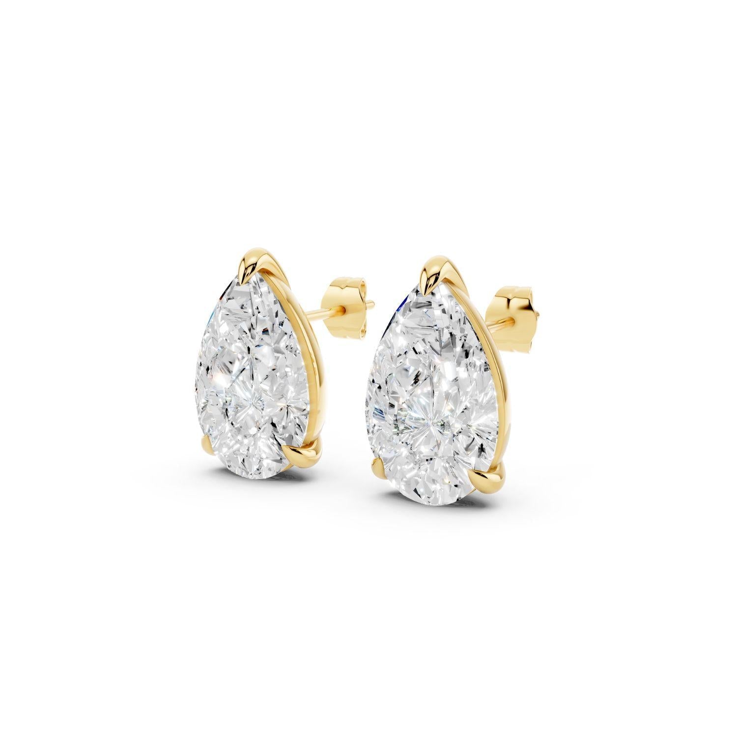 Signature Pear Stud Earrings