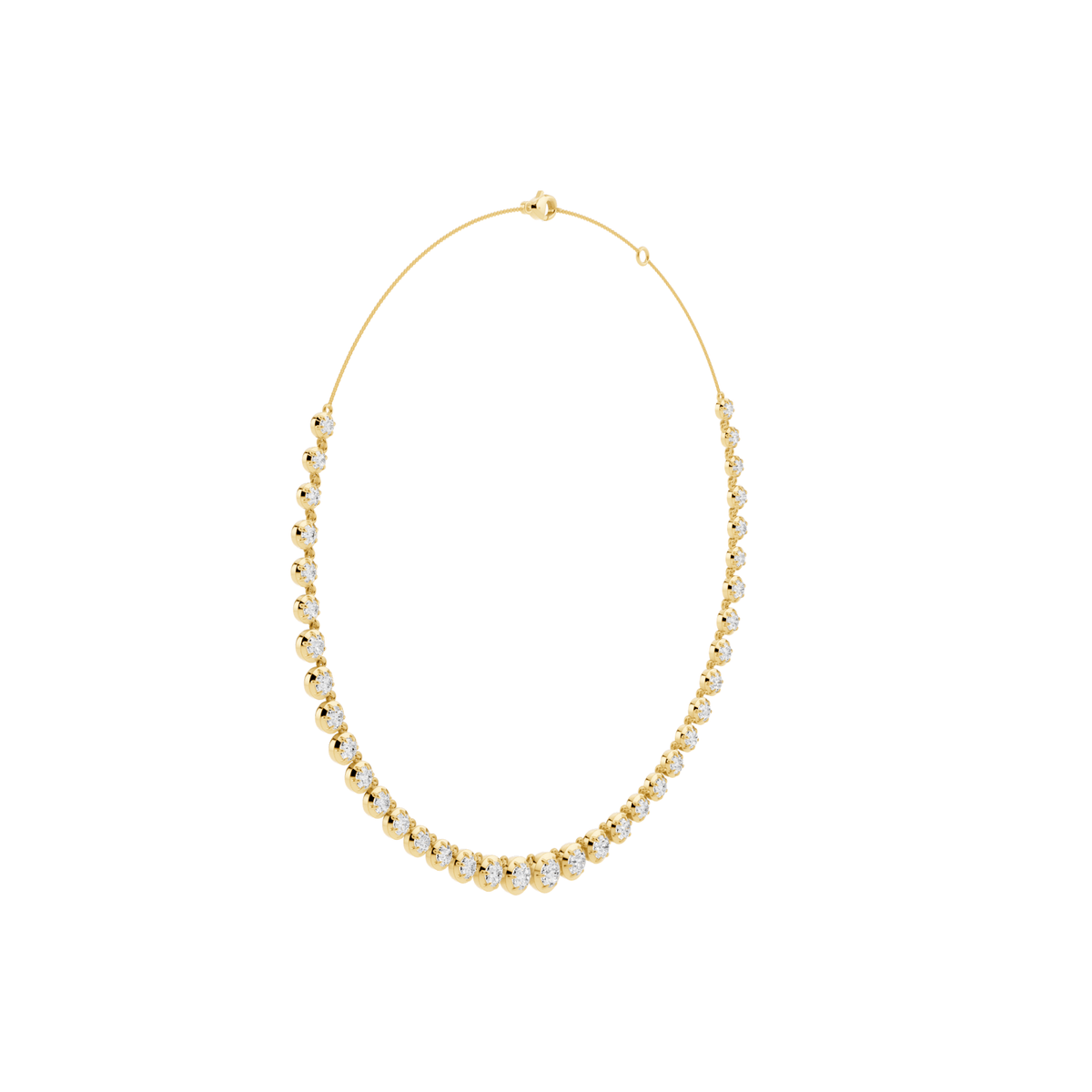 Prong Lab-Grown Diamond Riviera Necklace