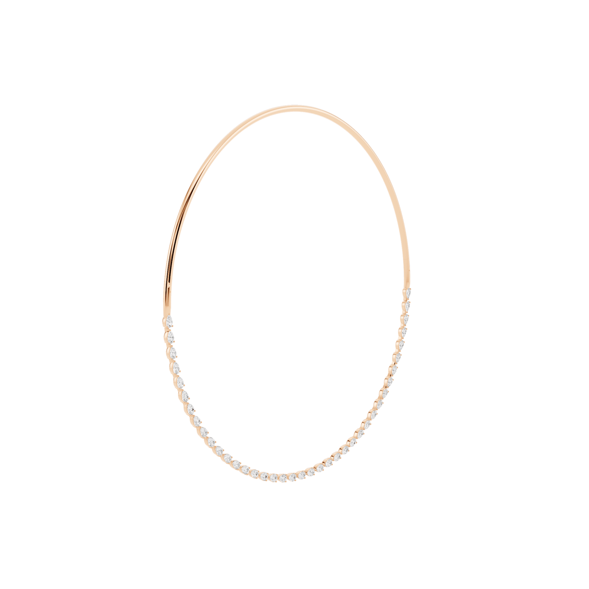 Spaced Lab-Grown Diamond Collar Necklace