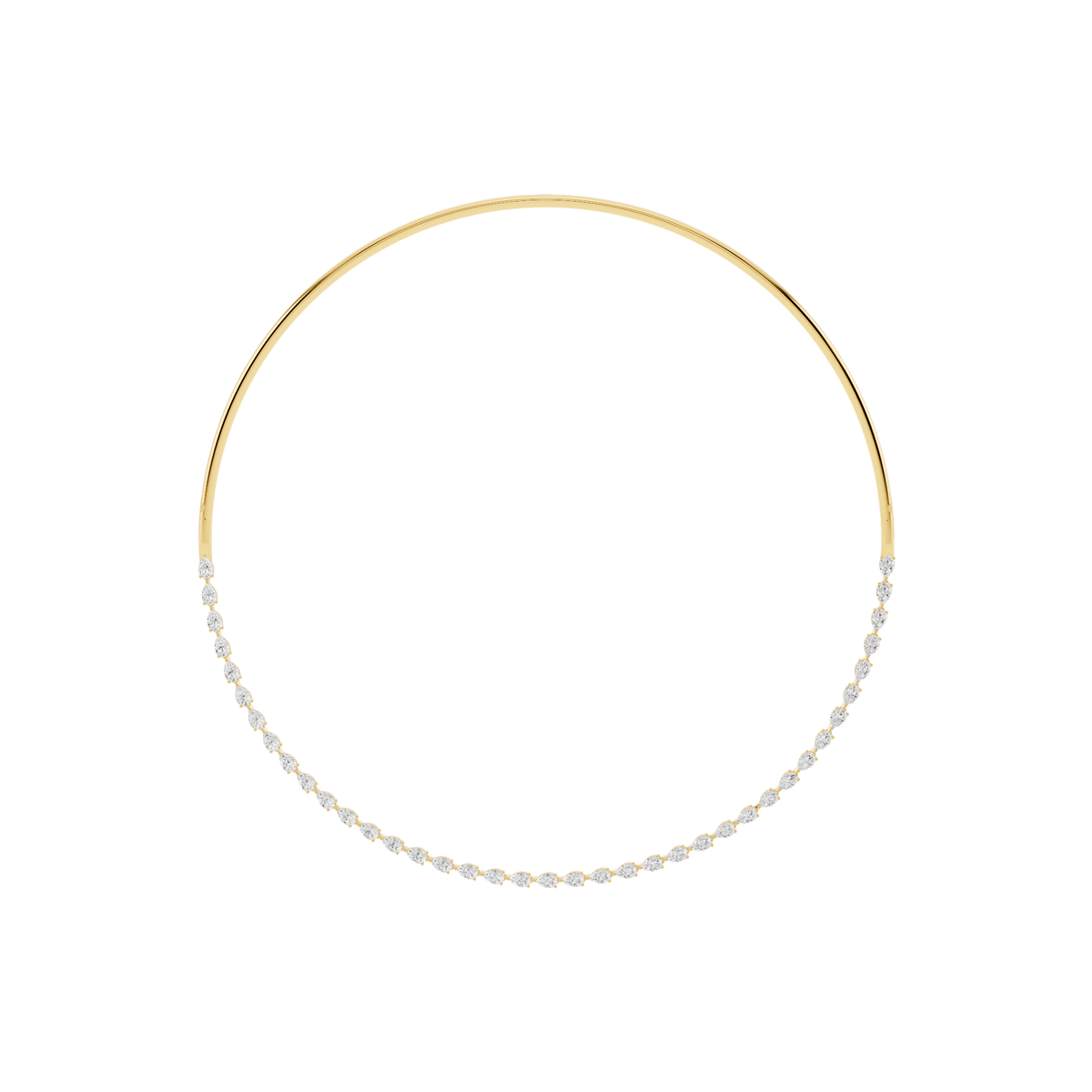 Spaced Lab-Grown Diamond Collar Necklace