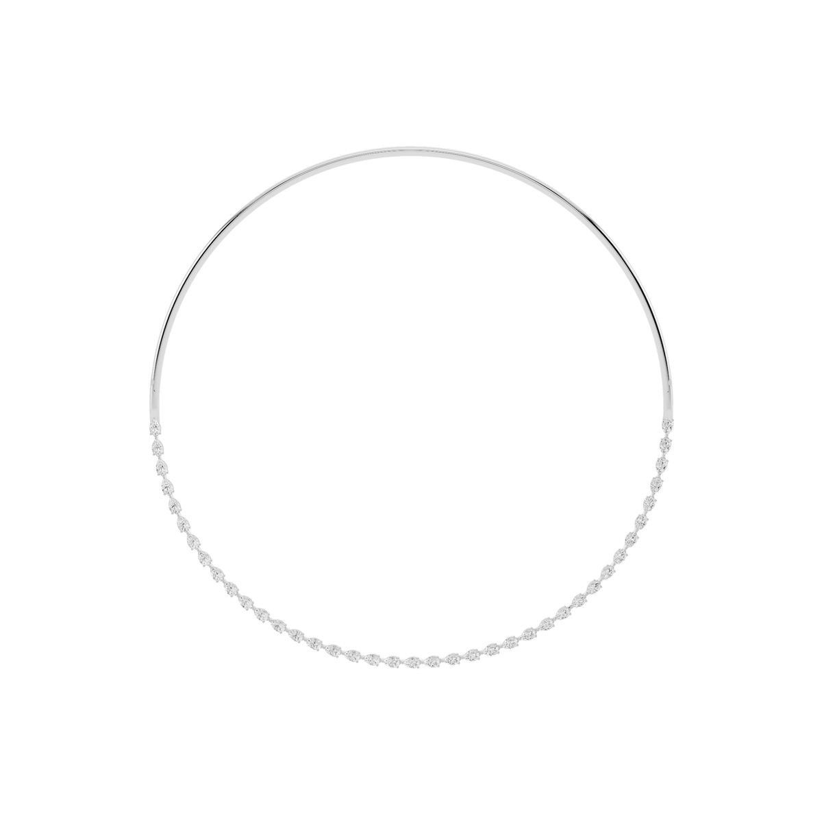 Spaced Lab-Grown Diamond Collar Necklace