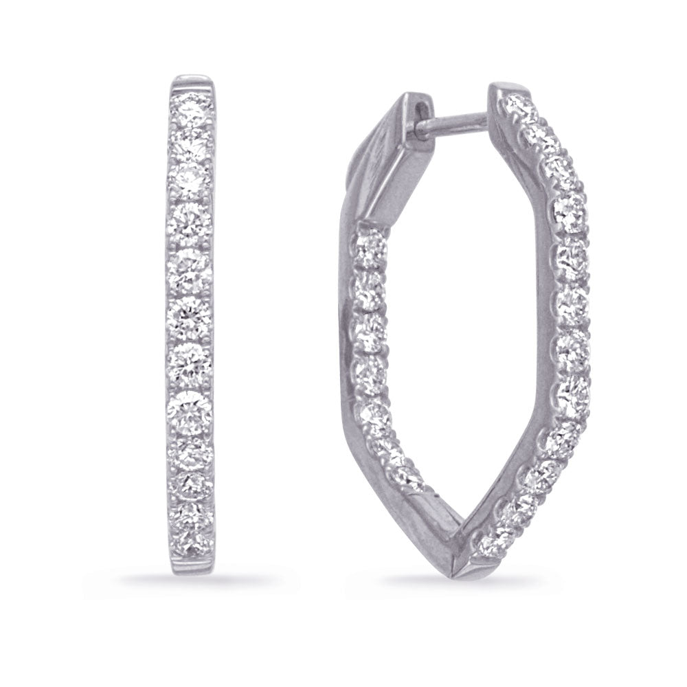 Statement Luxe Edge Hoop Earrings