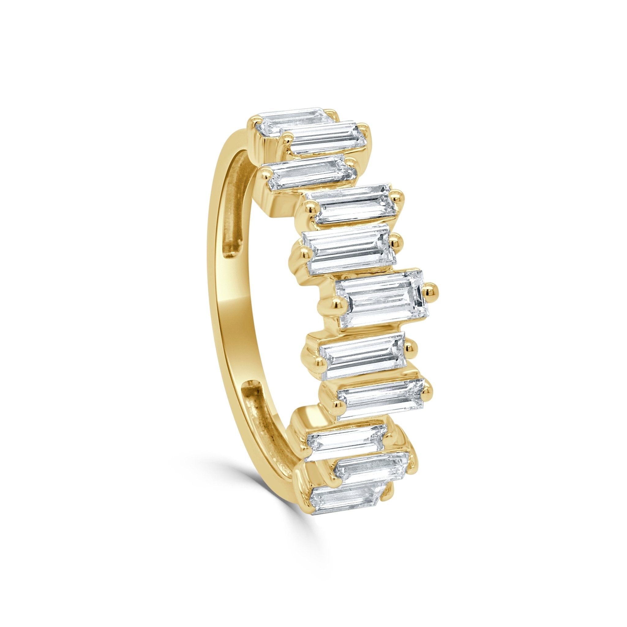 Straight Baguette Diamond Ring