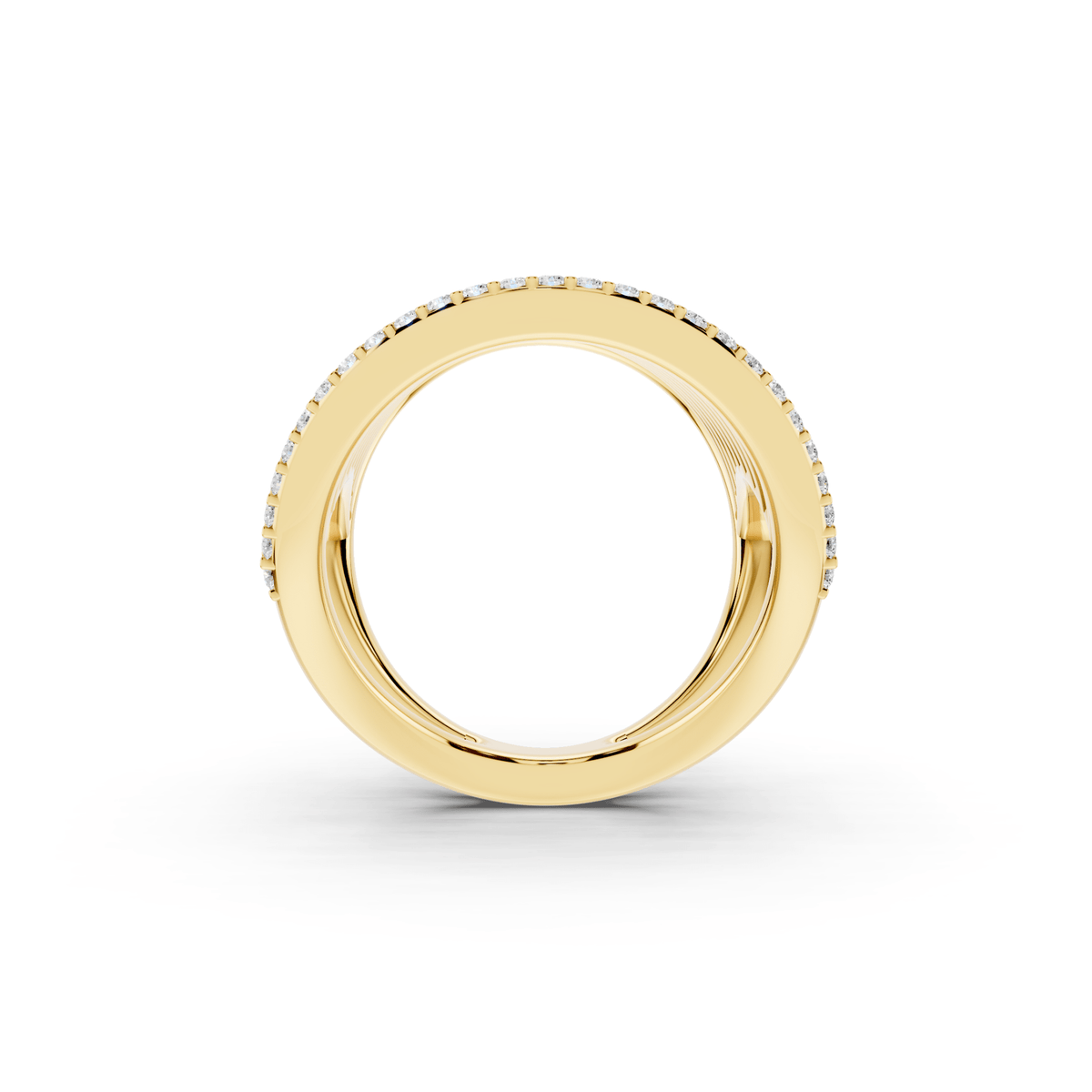 Eleven-Row Pavé Lab-Grown Diamond Ring