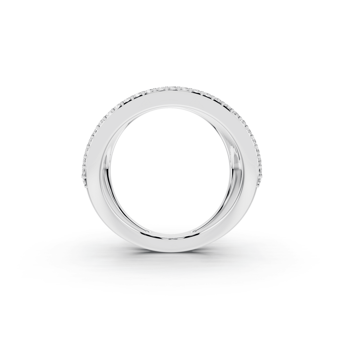 Eleven-Row Pavé Lab-Grown Diamond Ring