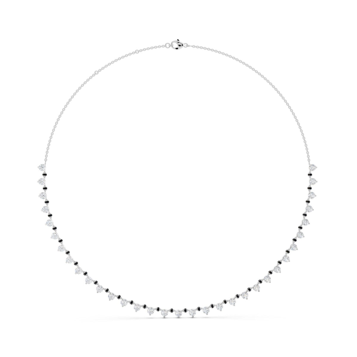 Three Prong Diamond Mangalsutra