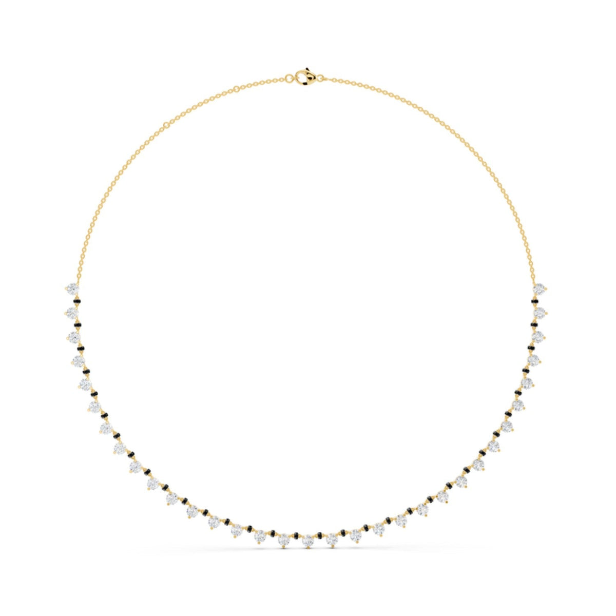Three Prong Diamond Mangalsutra