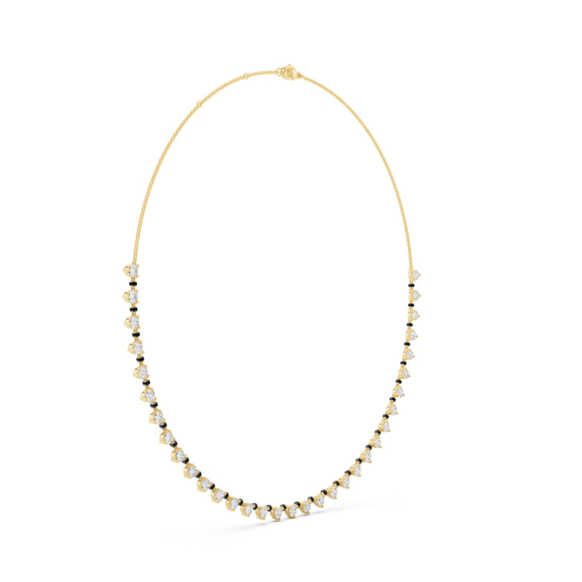 Three Prong Diamond Mangalsutra