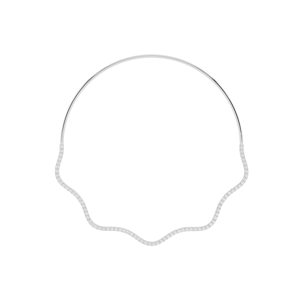 Wave Lab-Grown Diamond Collar Necklace