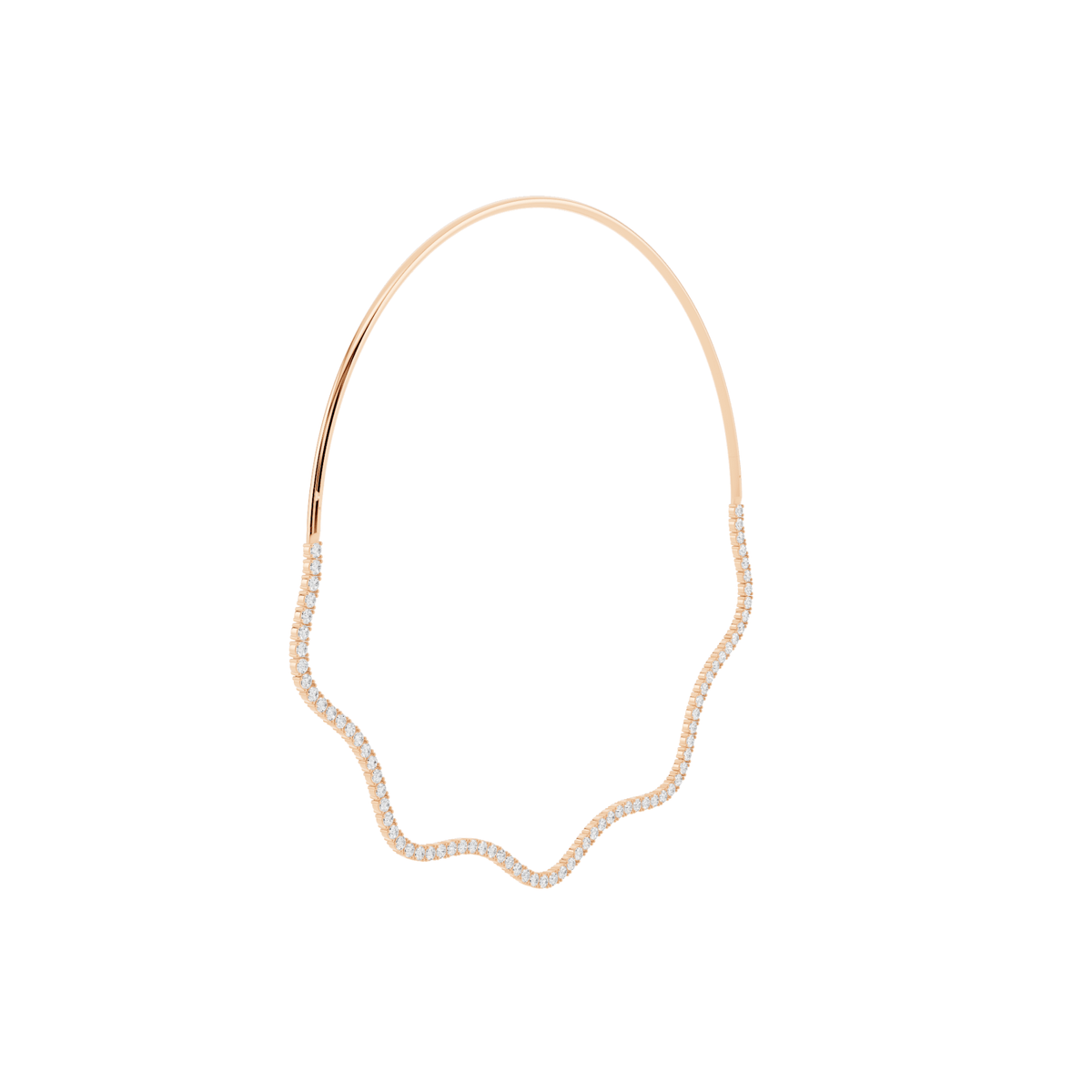 Wave Lab-Grown Diamond Collar Necklace
