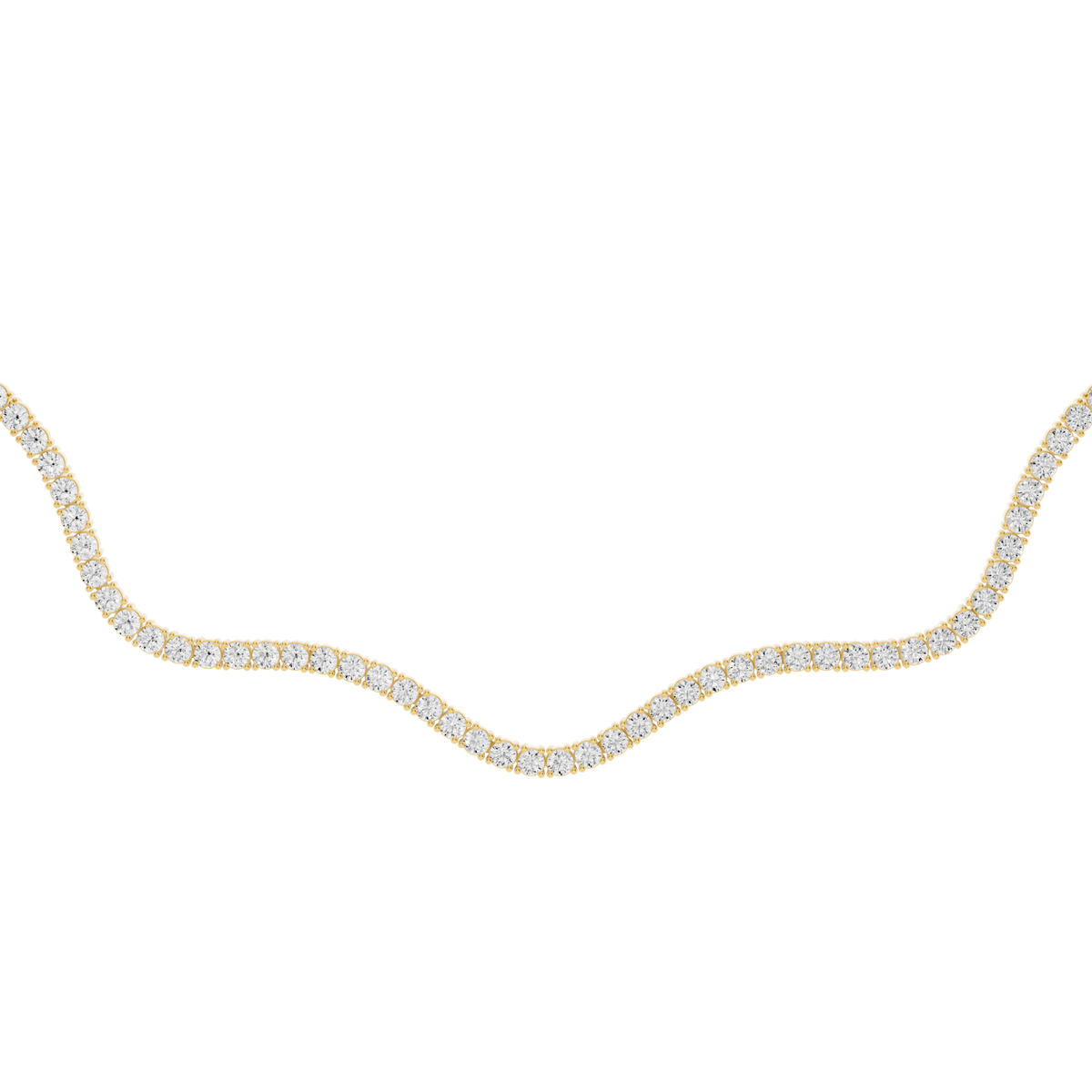 Wave Lab-Grown Diamond Collar Necklace