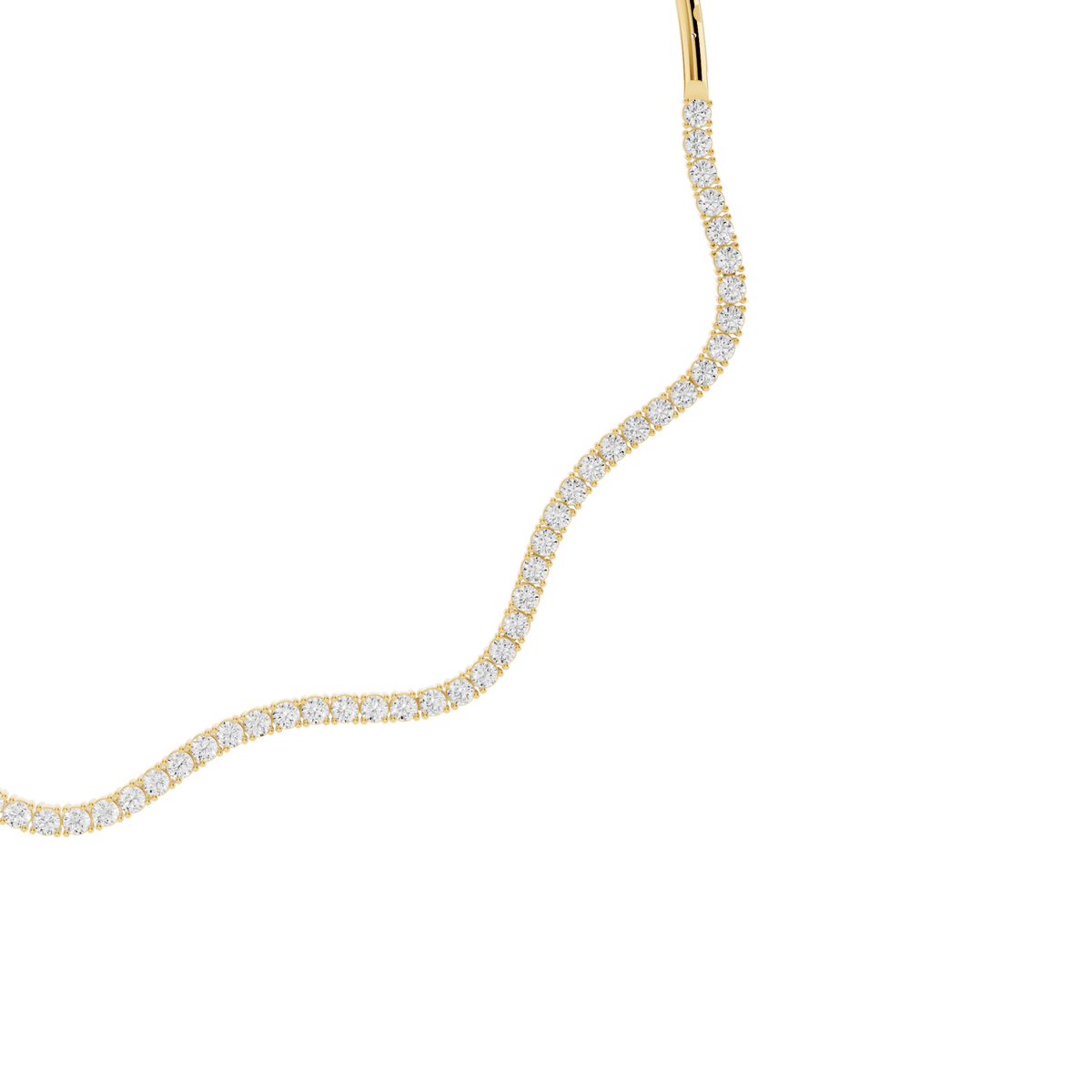 Wave Lab-Grown Diamond Collar Necklace