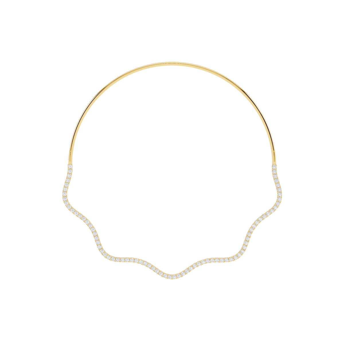 Wave Lab-Grown Diamond Collar Necklace