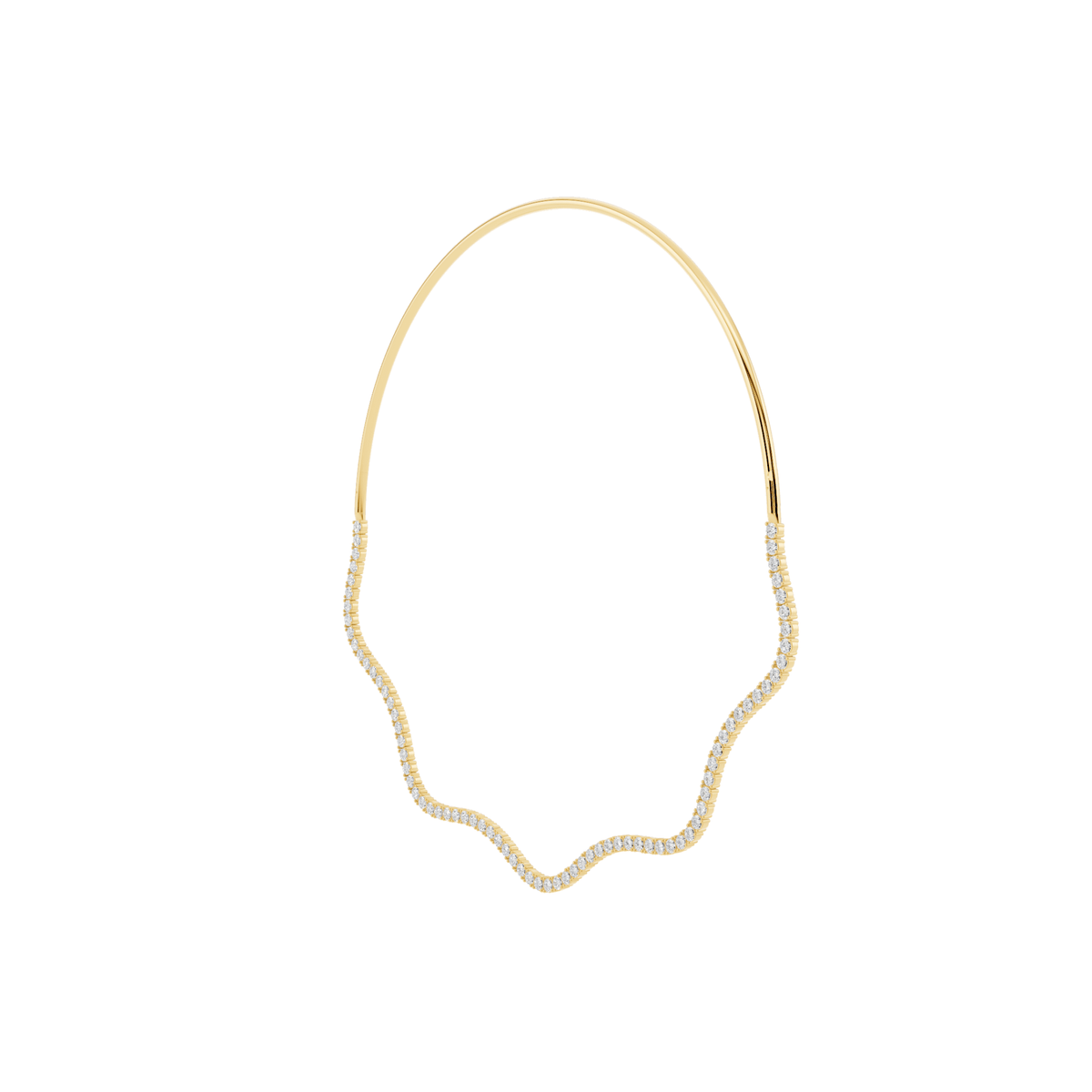 Wave Lab-Grown Diamond Collar Necklace