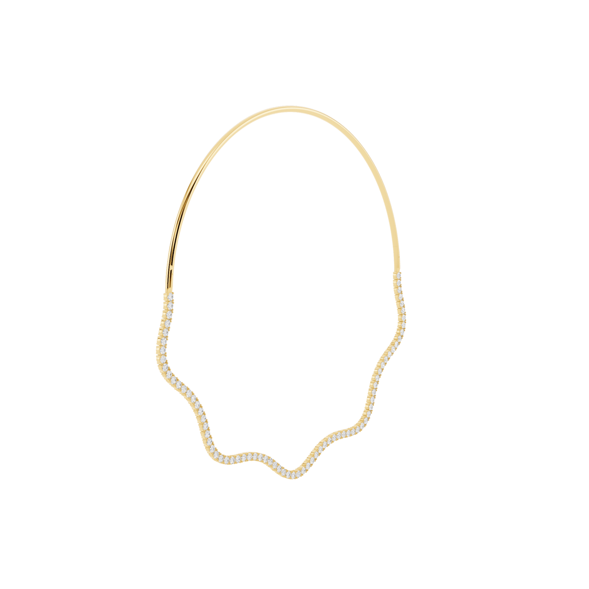 Wave Lab-Grown Diamond Collar Necklace