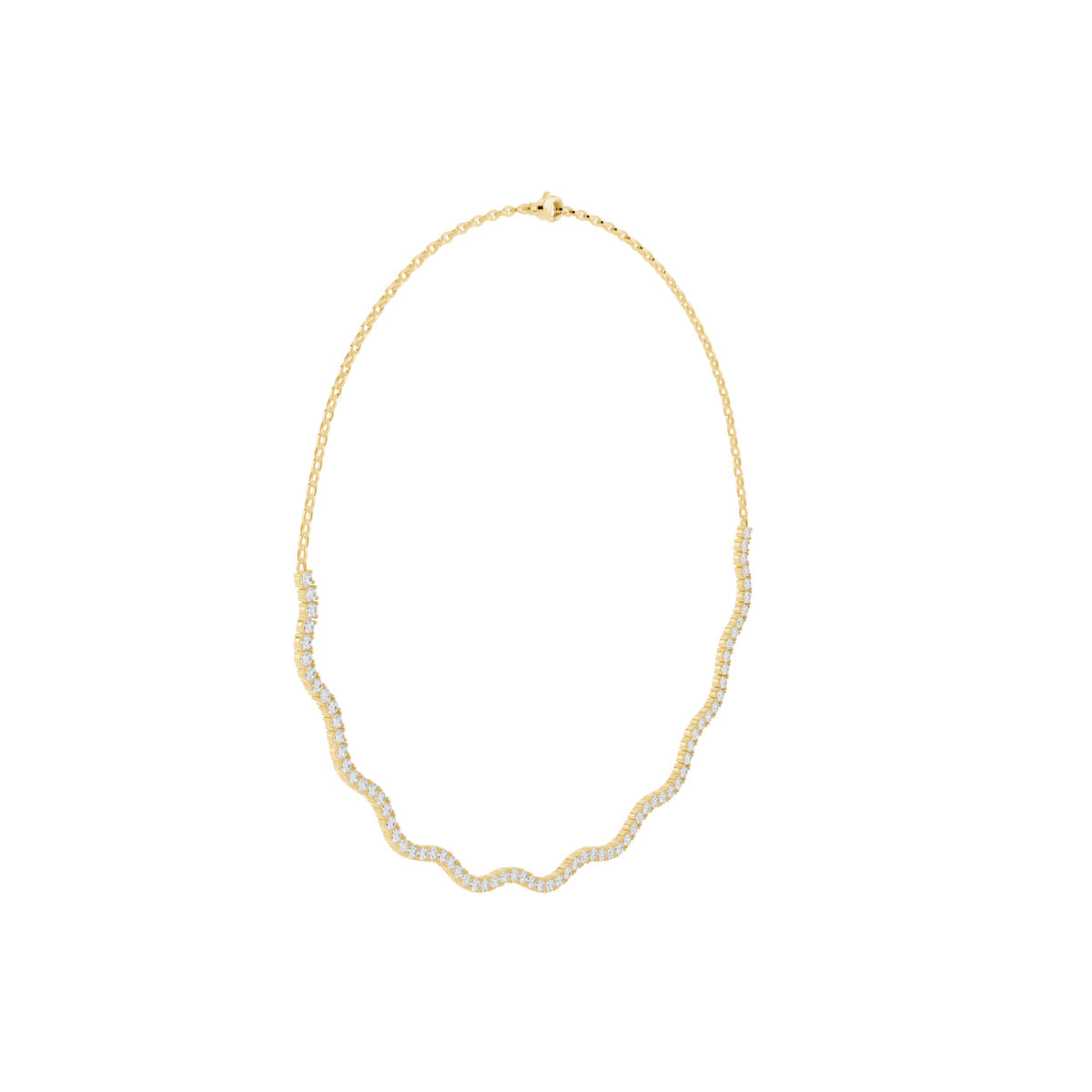 Wave Lab-Grown Diamond Necklace
