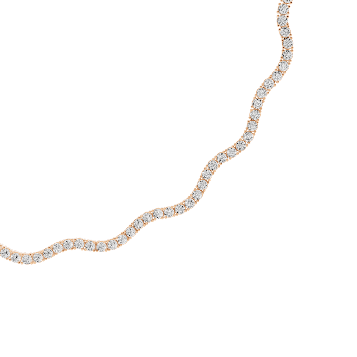 Wave Lab-Grown Diamond Necklace