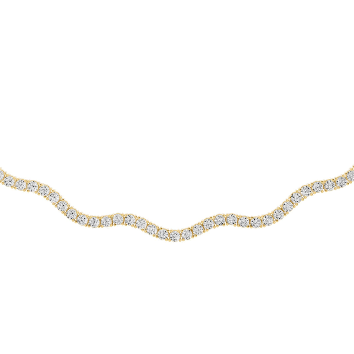 Wave Lab-Grown Diamond Necklace