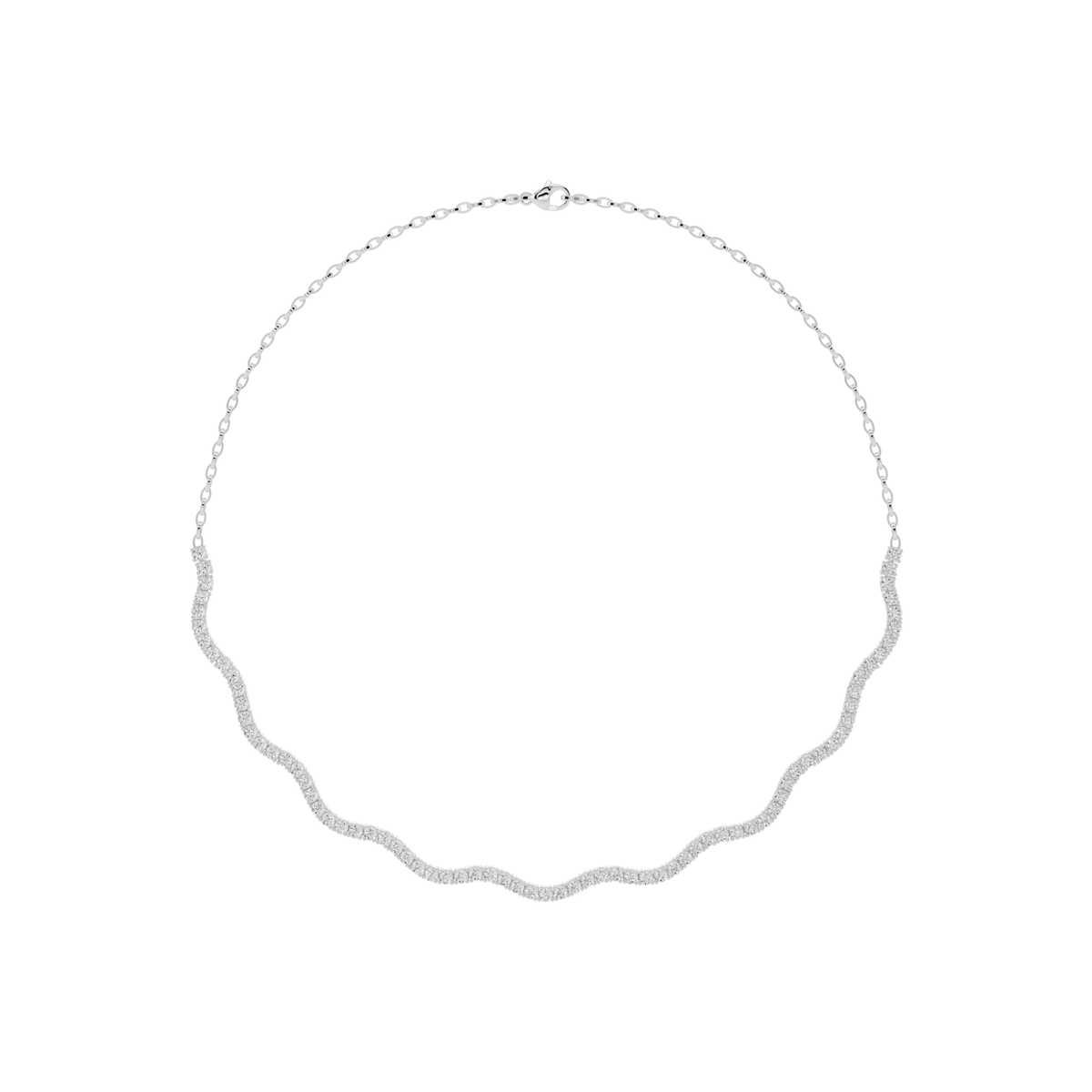 Wave Lab-Grown Diamond Necklace