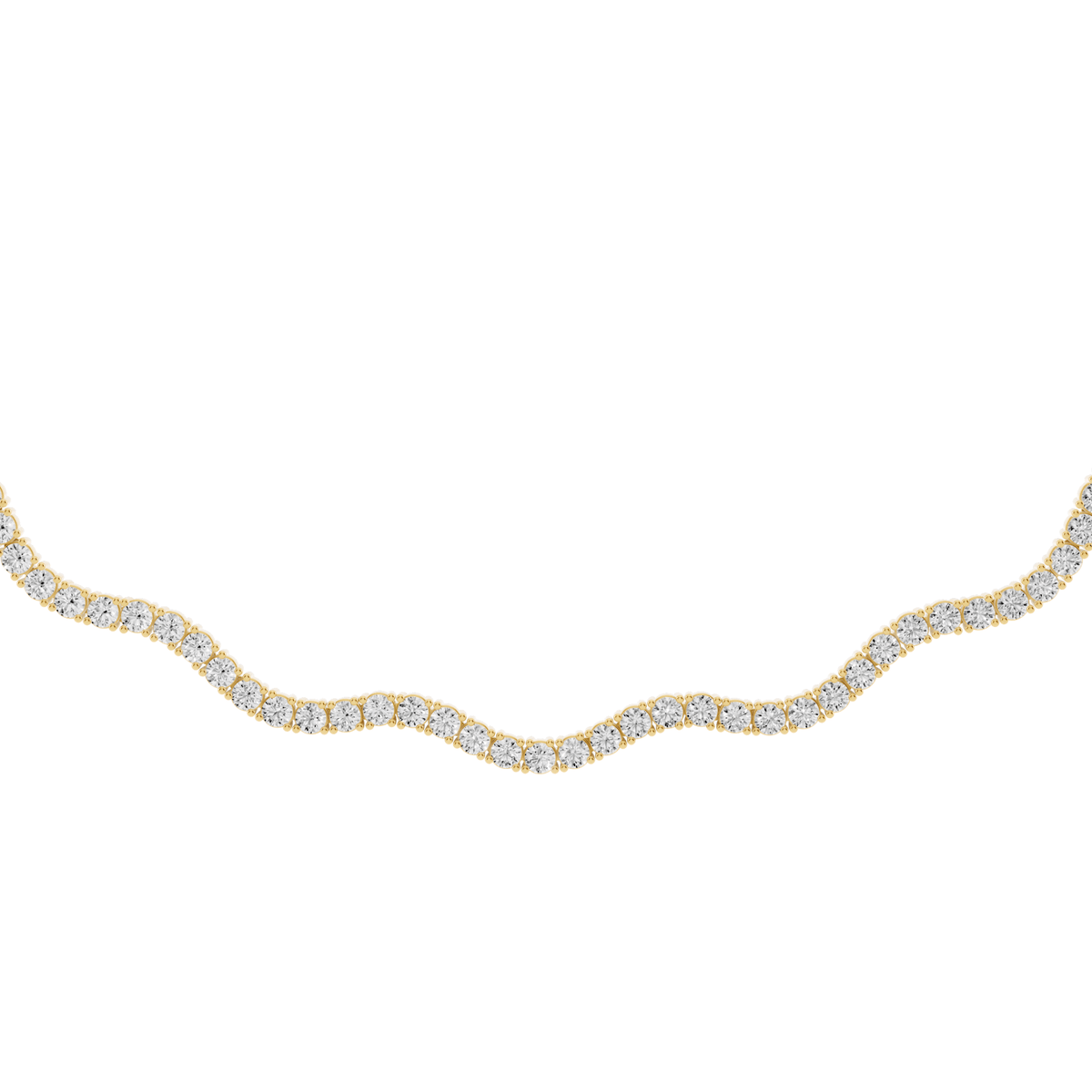 Wave Lab-Grown Diamond Necklace