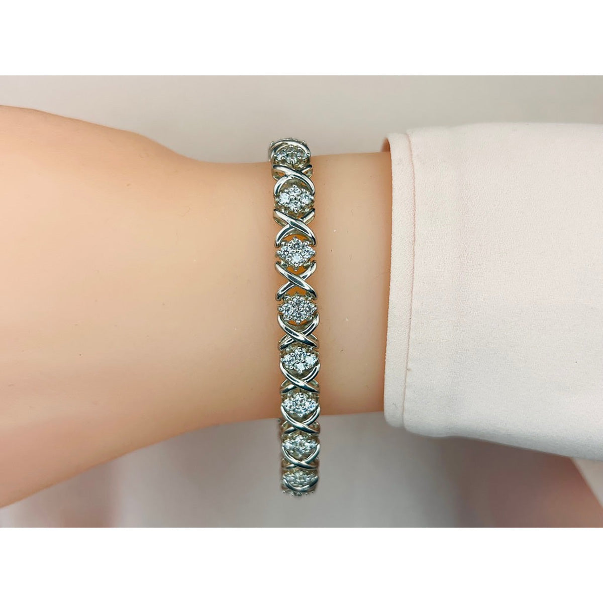 X Quad Diamond Bracelet