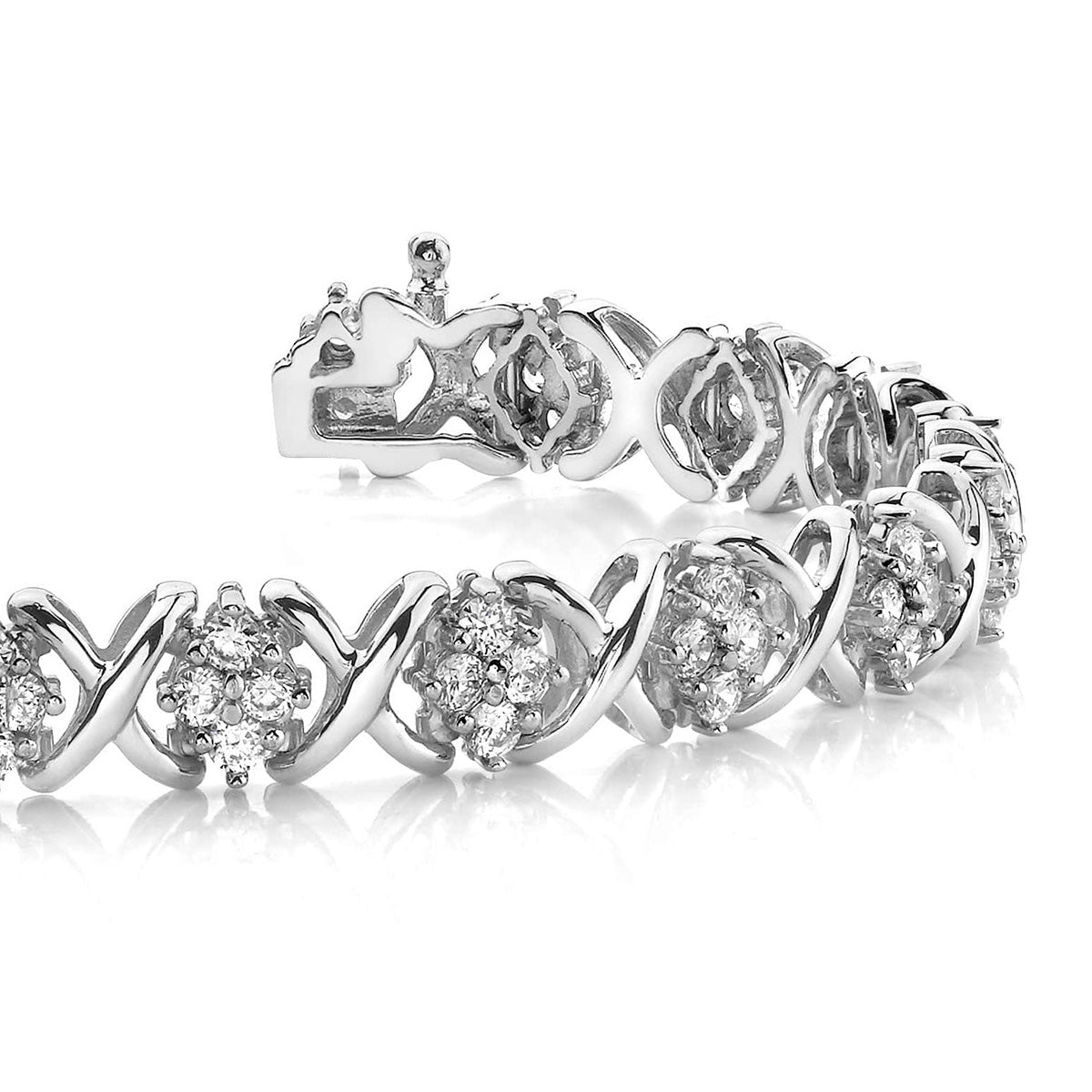 X Quad Diamond Bracelet