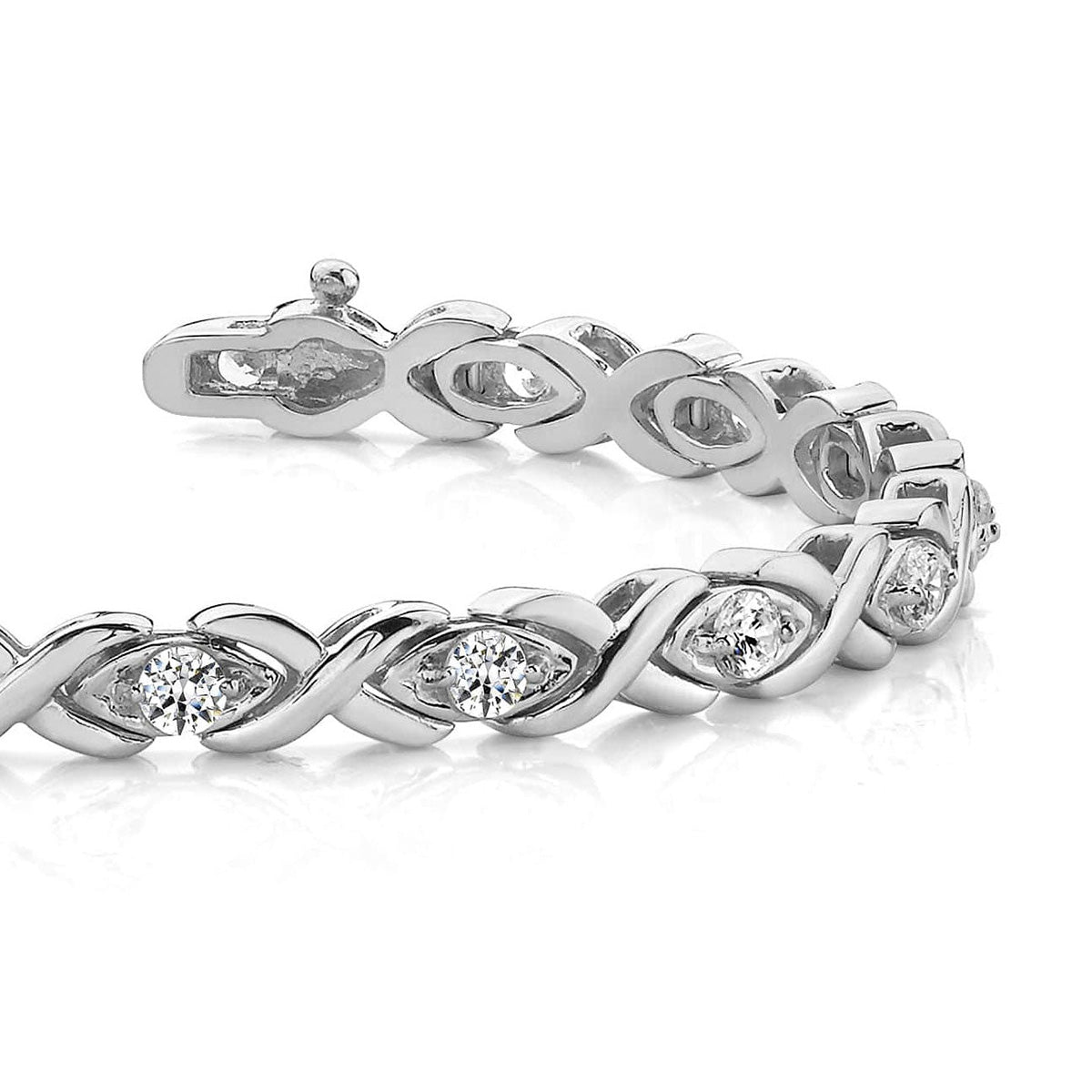 X Link Diamond Bracelet
