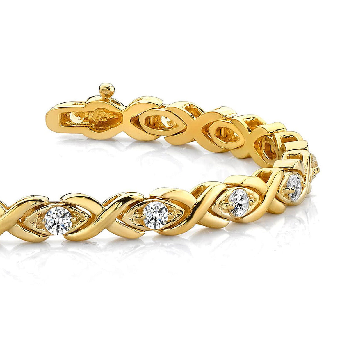 X Link Diamond Bracelet