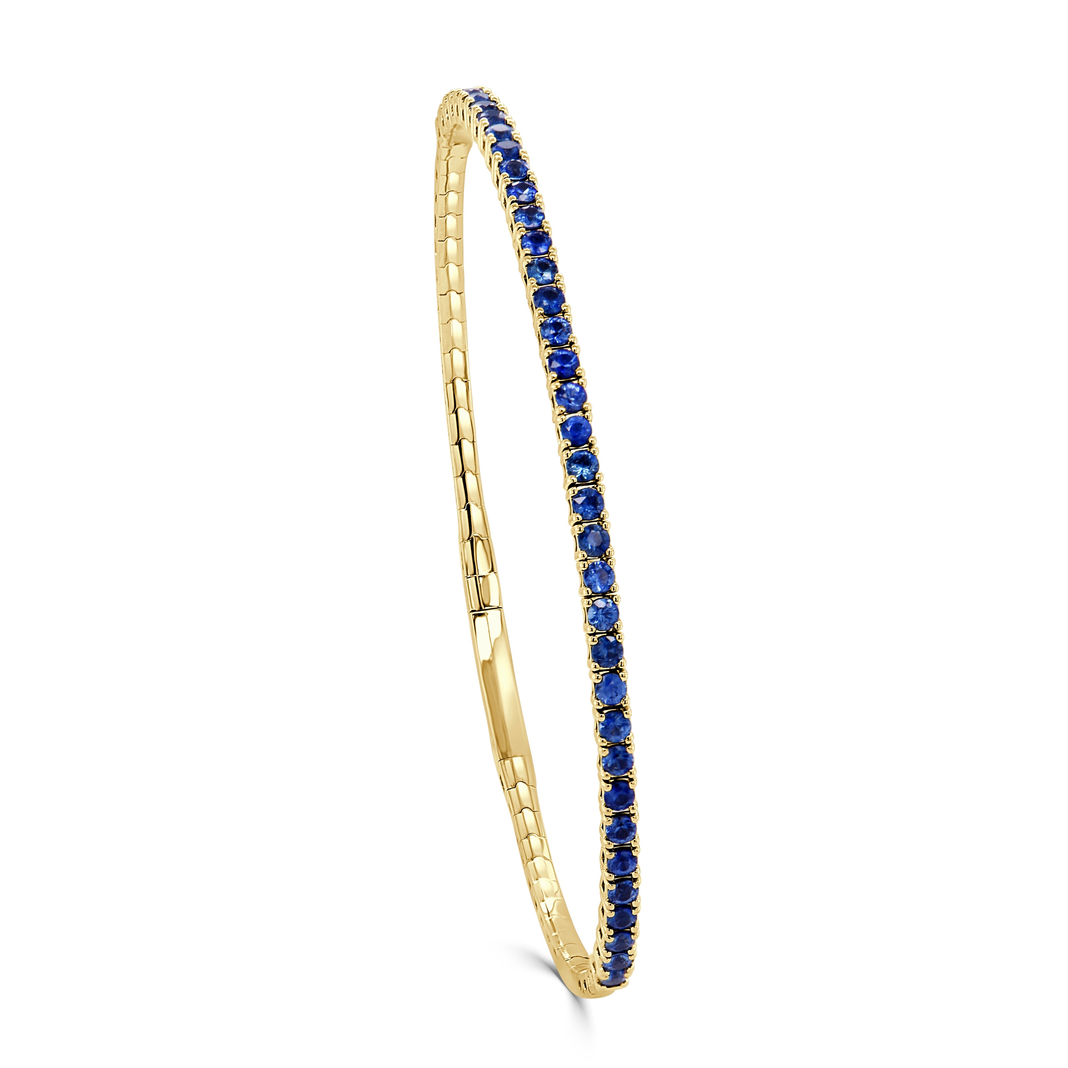 Blue Sapphire Flexible Bangle