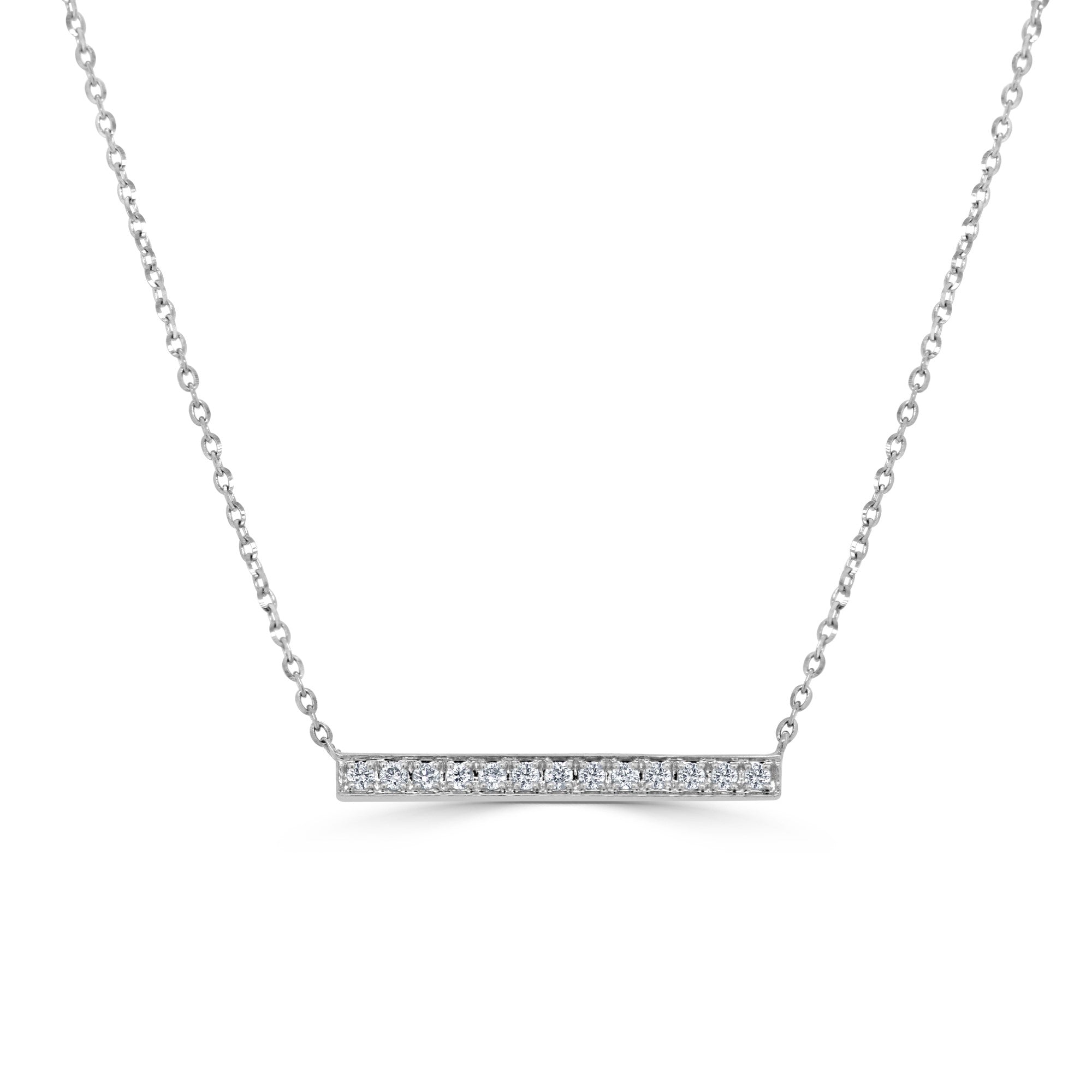 Diamond Bar Necklace