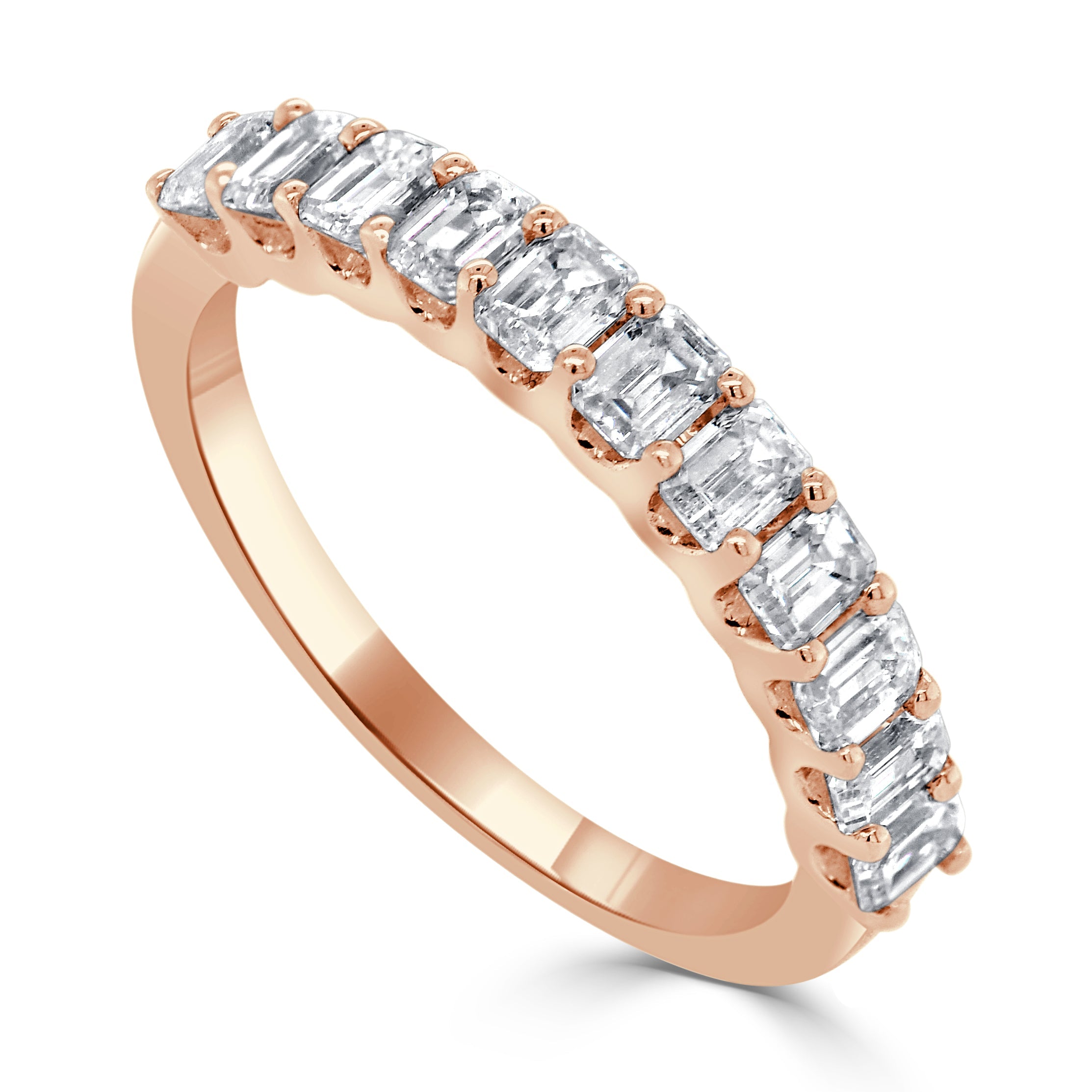 Emerald-Cut Diamond Band