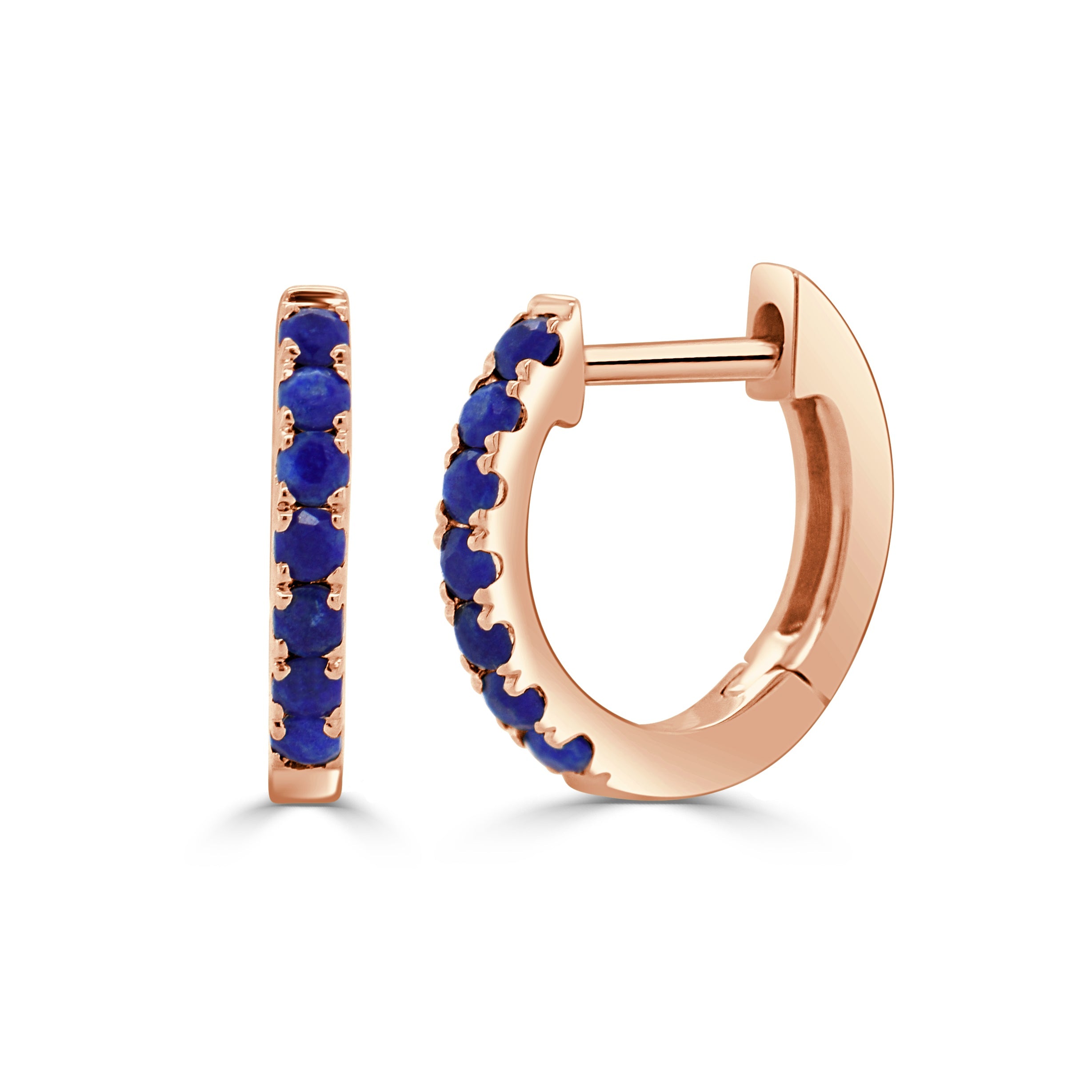 Lapis Huggie Earrings