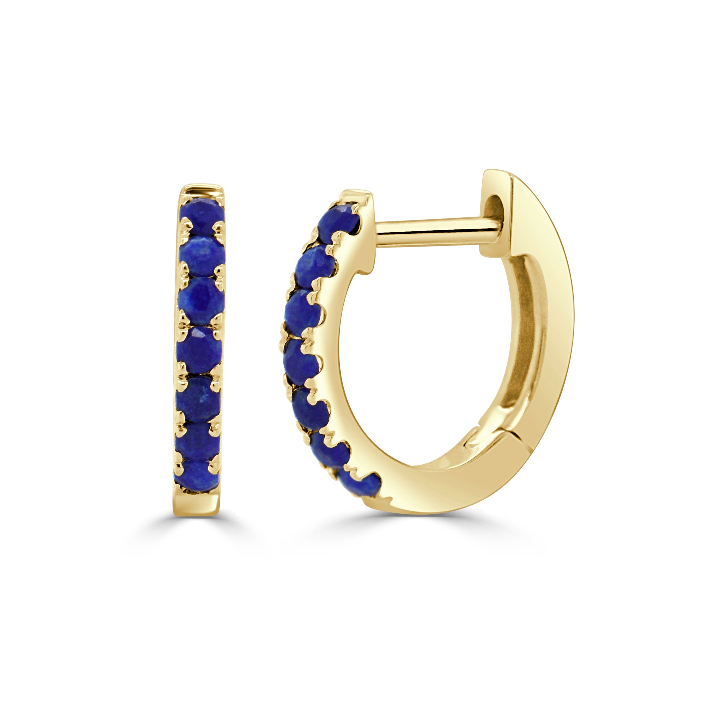 Lapis Huggie Earrings