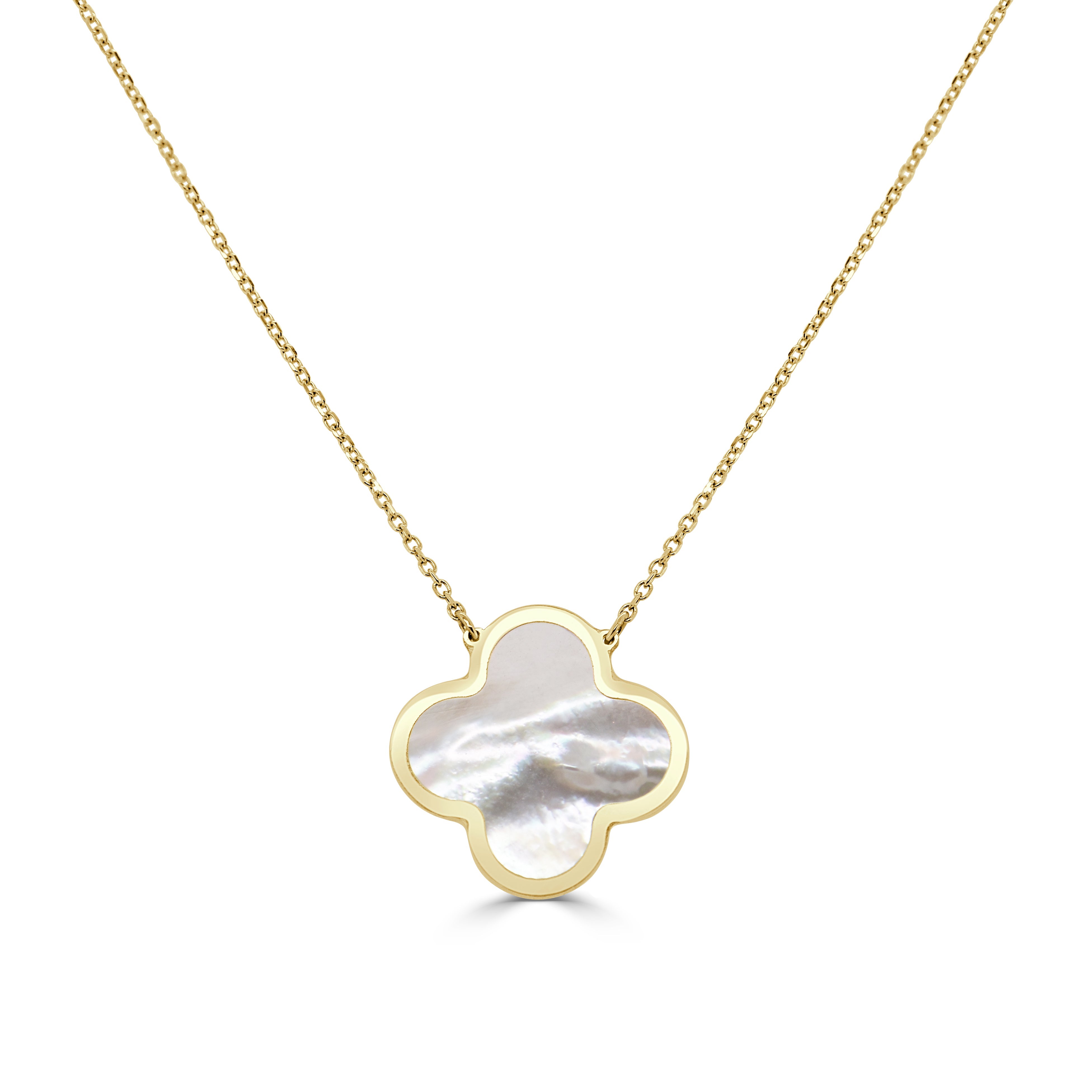 Mother of Pearl Clover Necklace