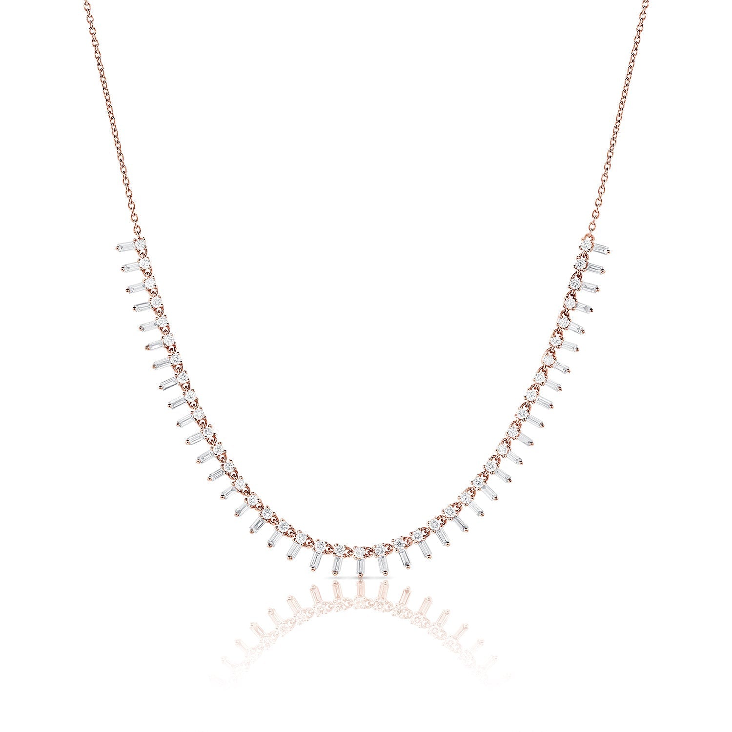 Diamond Baguette Choker Necklace