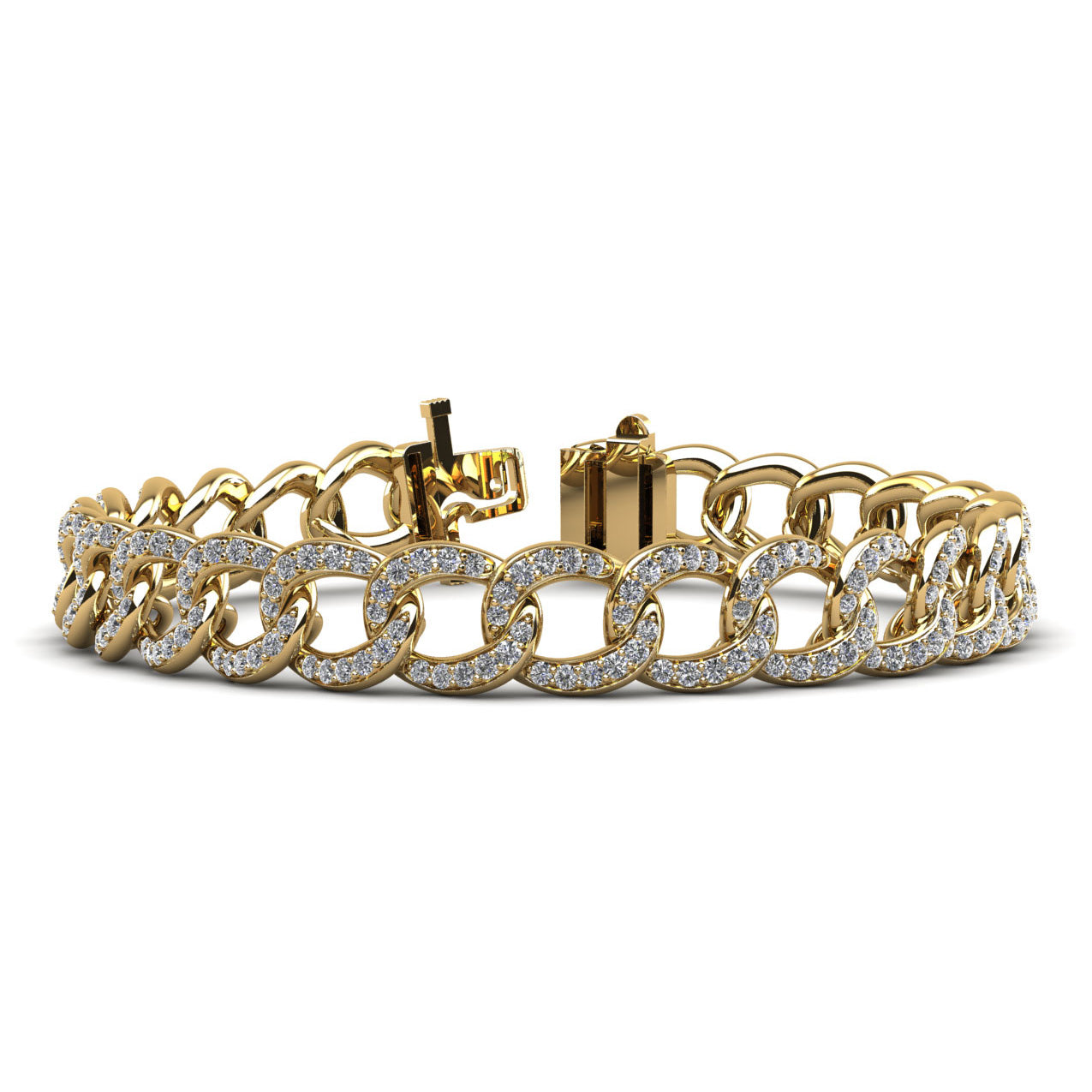 Graduated Diamond Swirl Bracelet