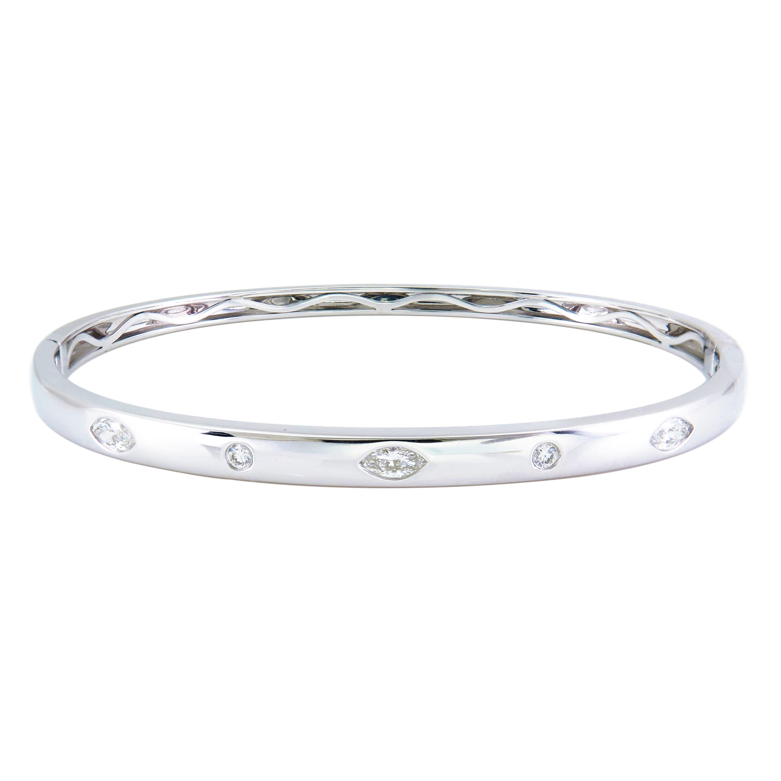 Fancy-Shape Diamond Bangle