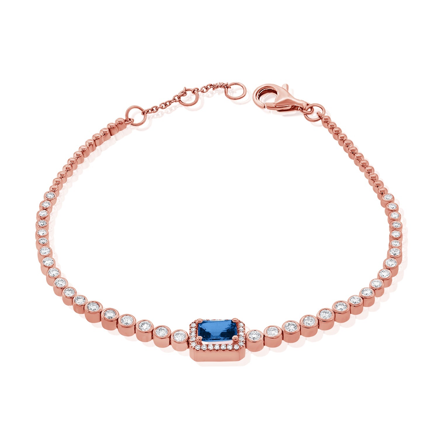 Blue Sapphire Diamond Bracelet