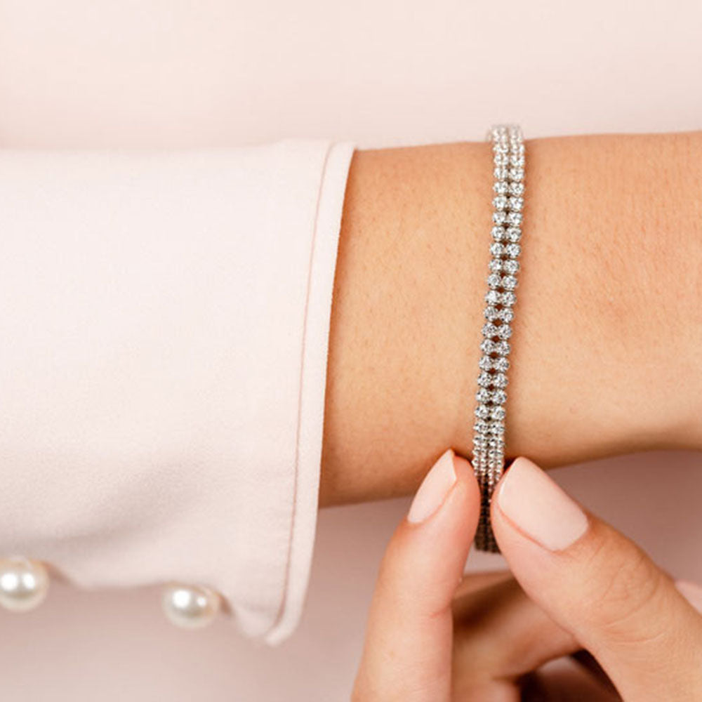 Double Row Diamond Bracelet