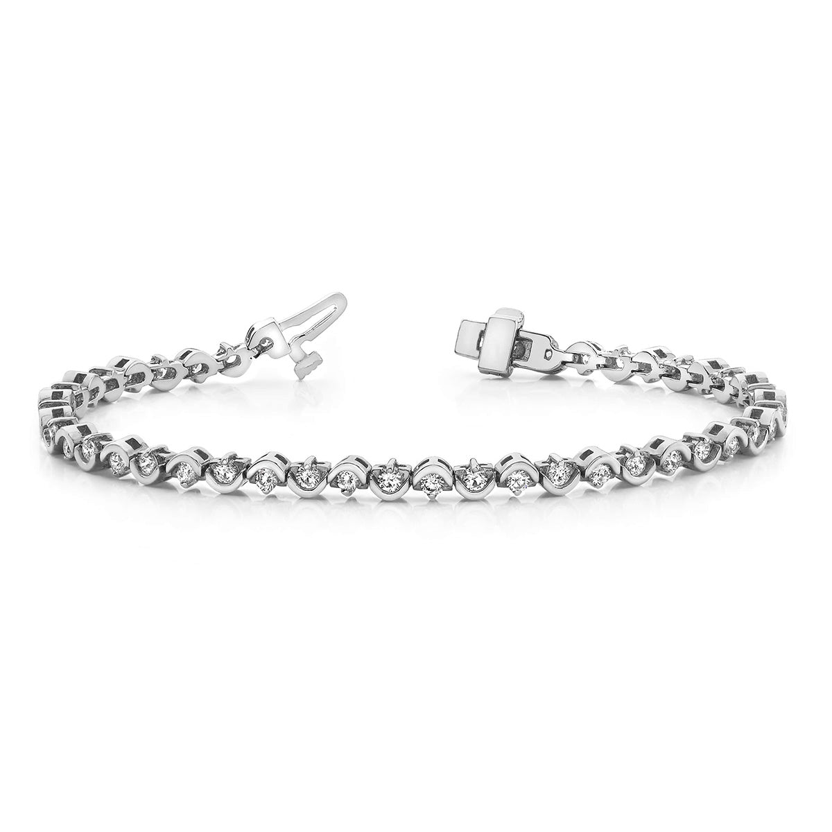 Wavy Diamond Bracelet