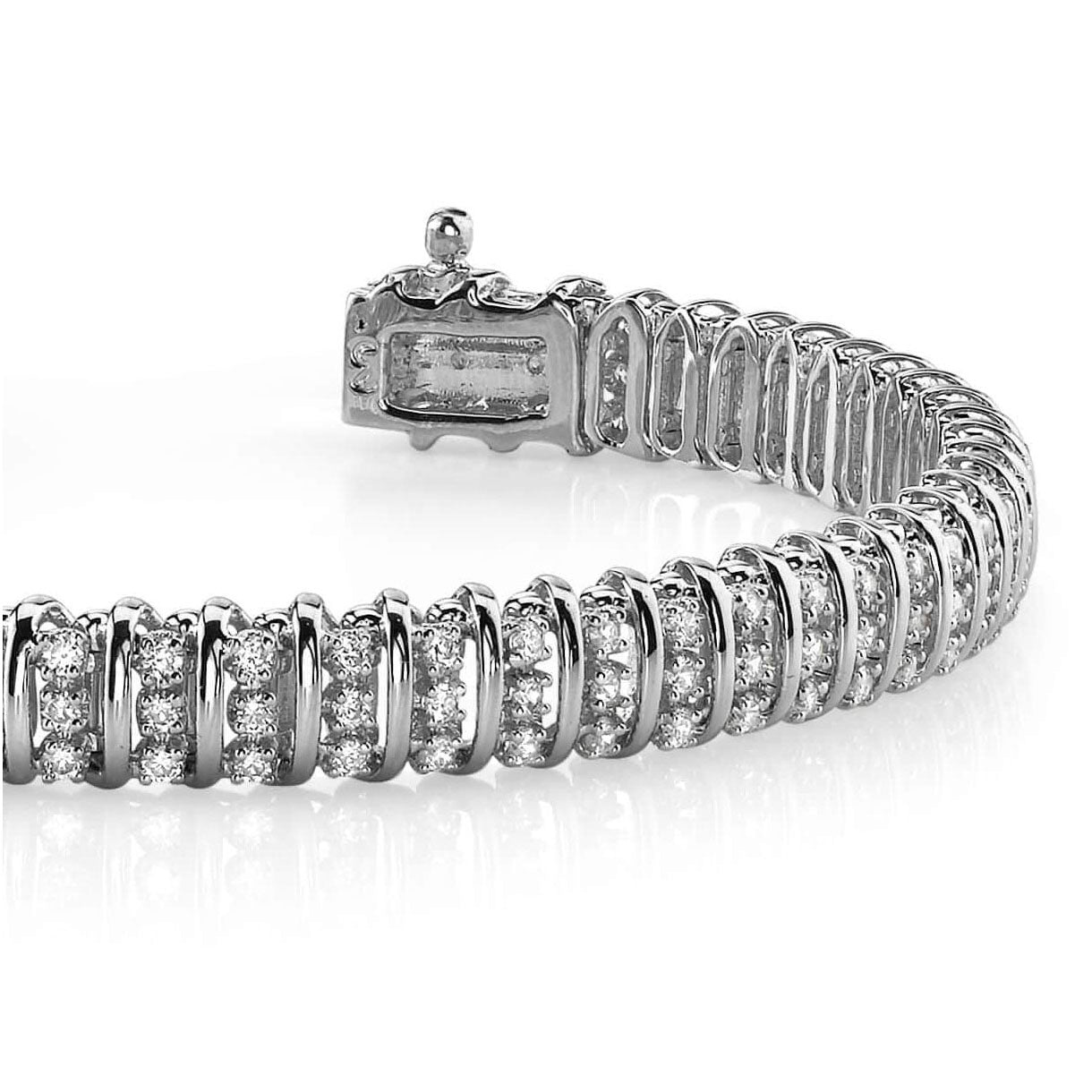 Triple Illusion Diamond Bracelet