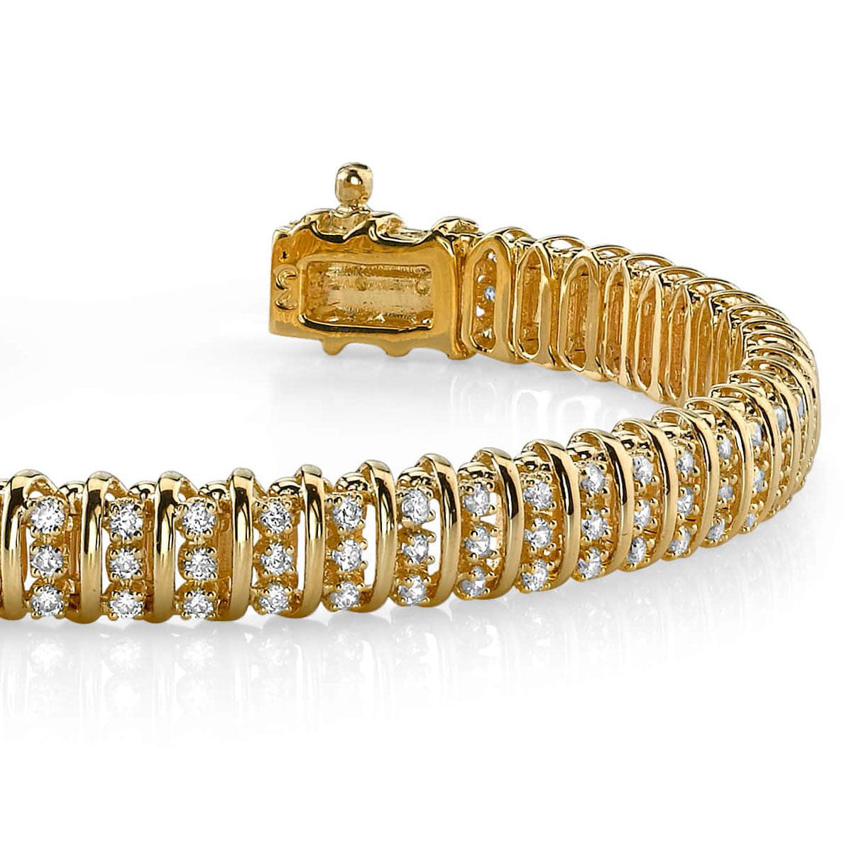 Triple Illusion Diamond Bracelet