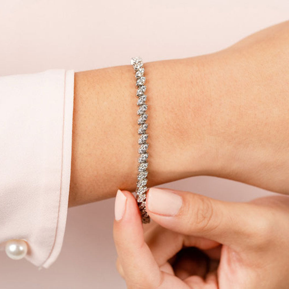 Two Peas In A Pod Diamond Bracelet